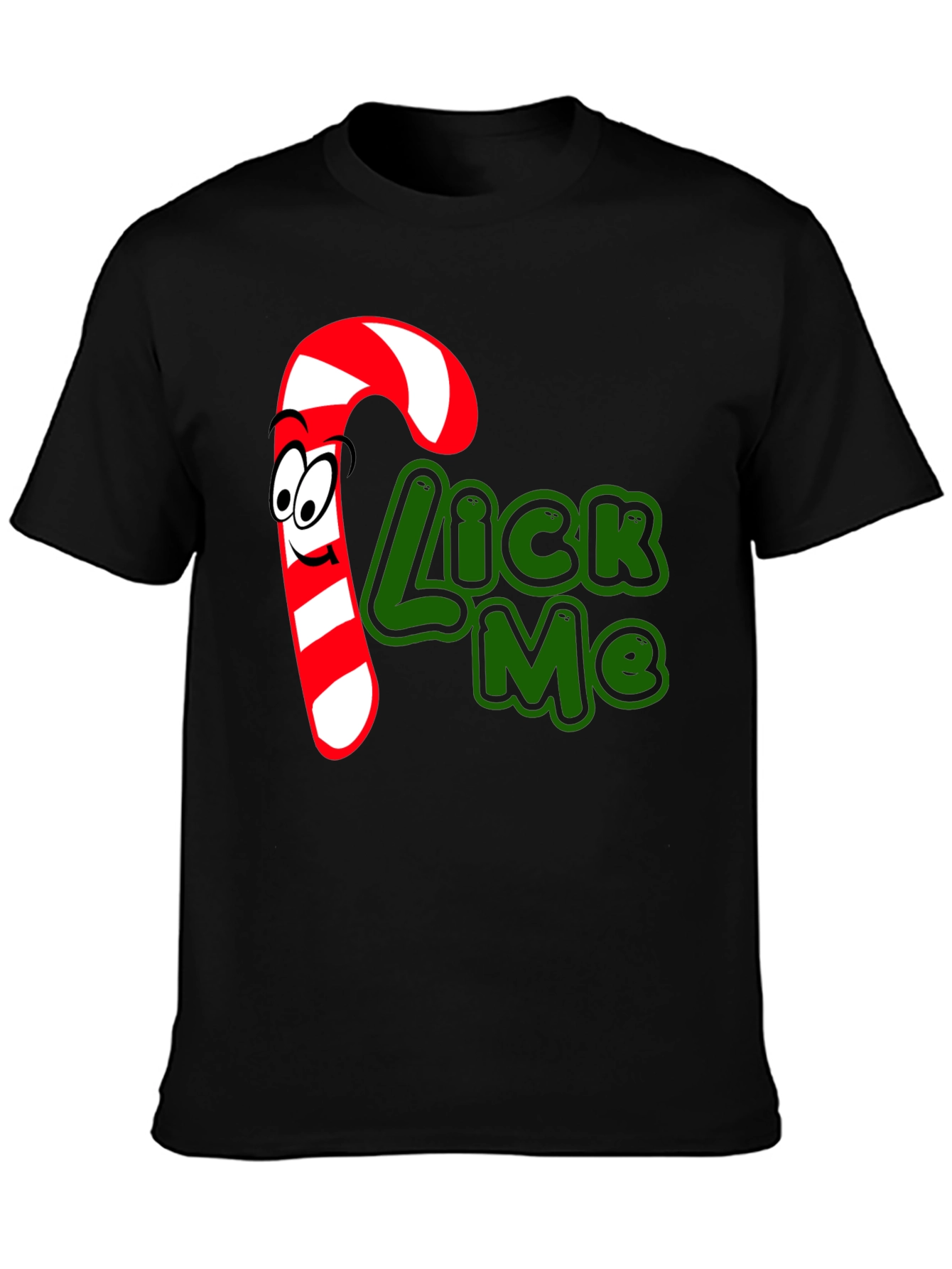 Candy Cane Lick Me Graphic T-Shirt