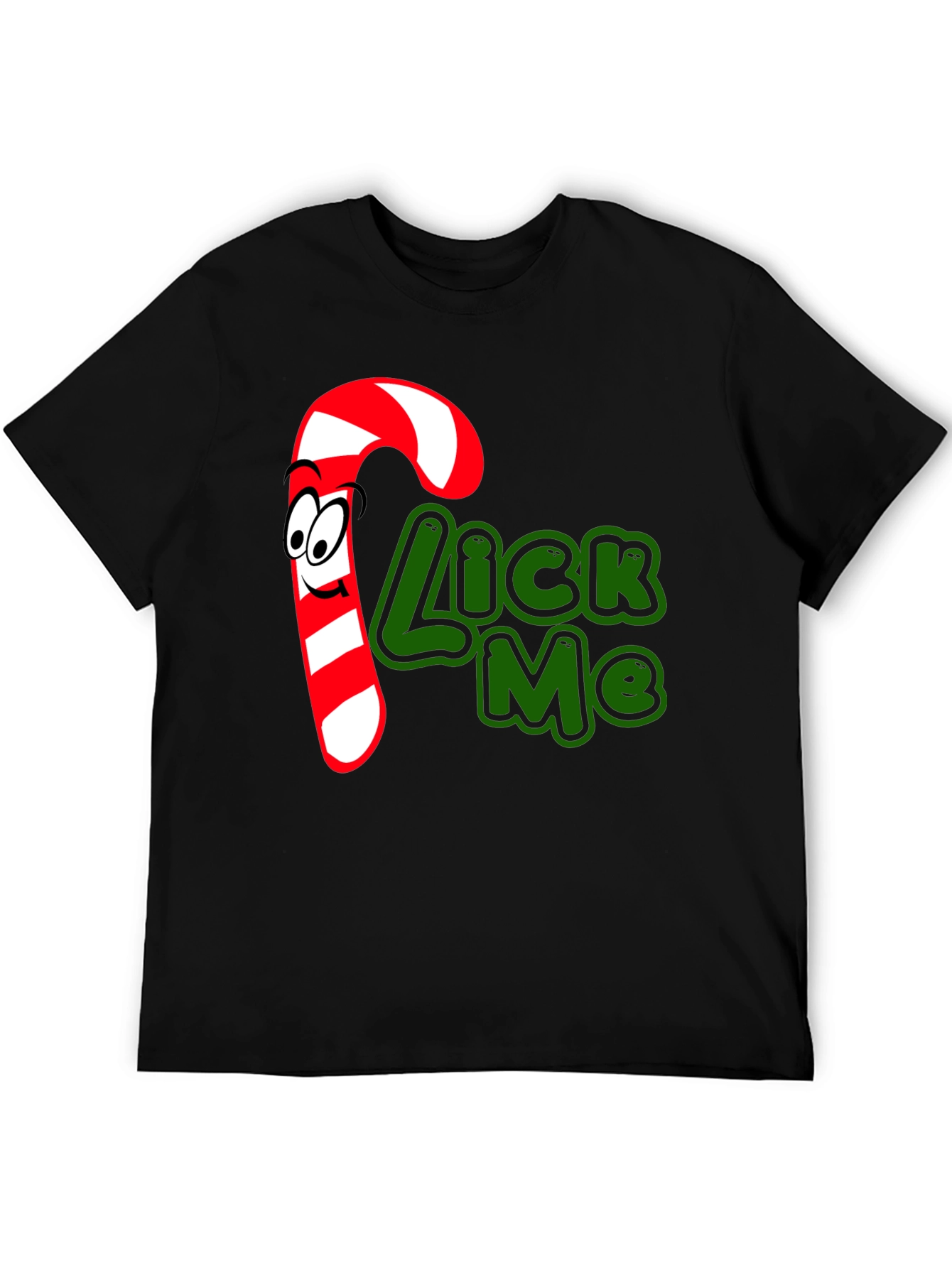 Candy Cane Lick Me Graphic T-Shirt