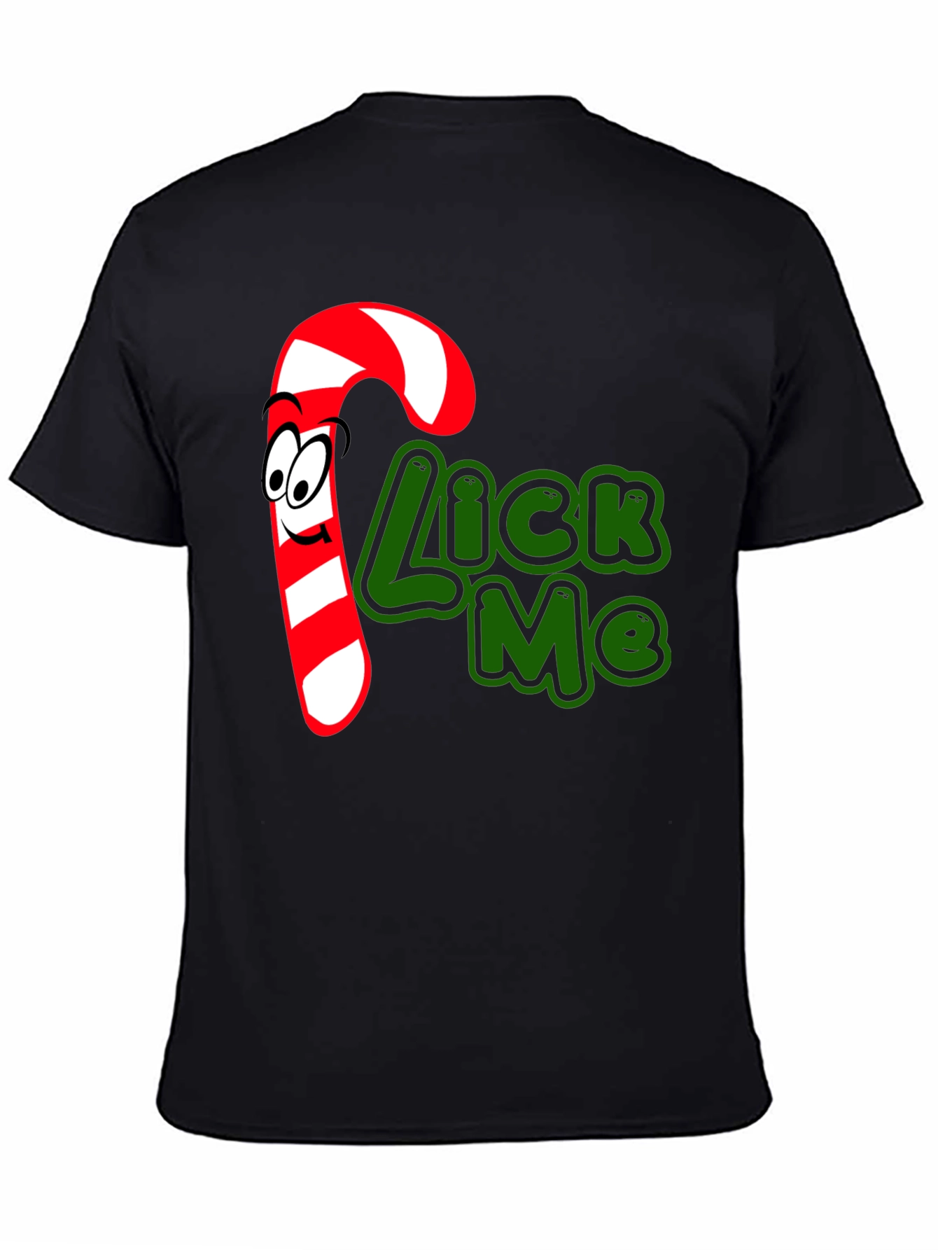 Candy Cane Lick Me Graphic T-Shirt