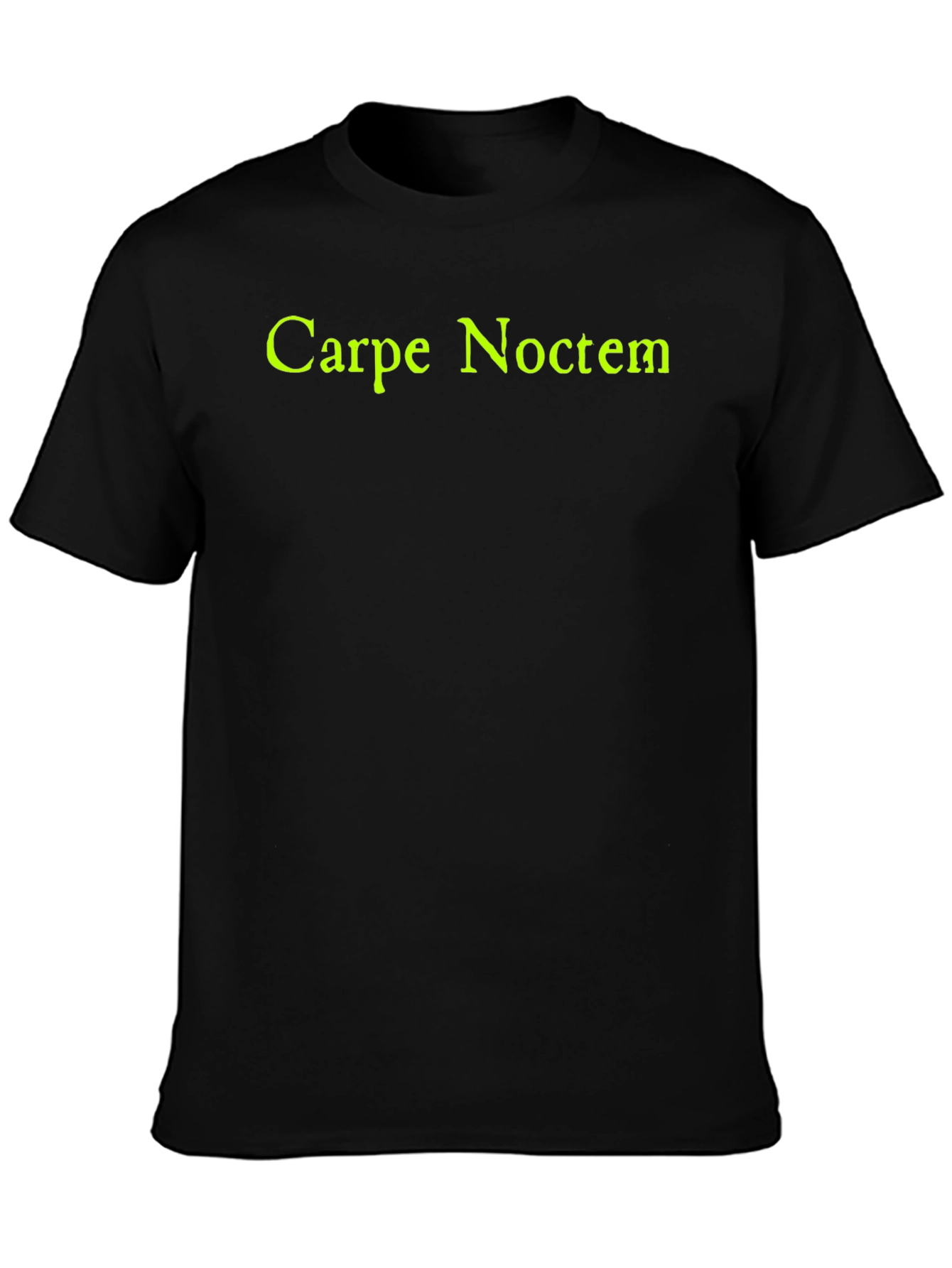 Carpe Noctem Black T-Shirt - Seize the Night!
