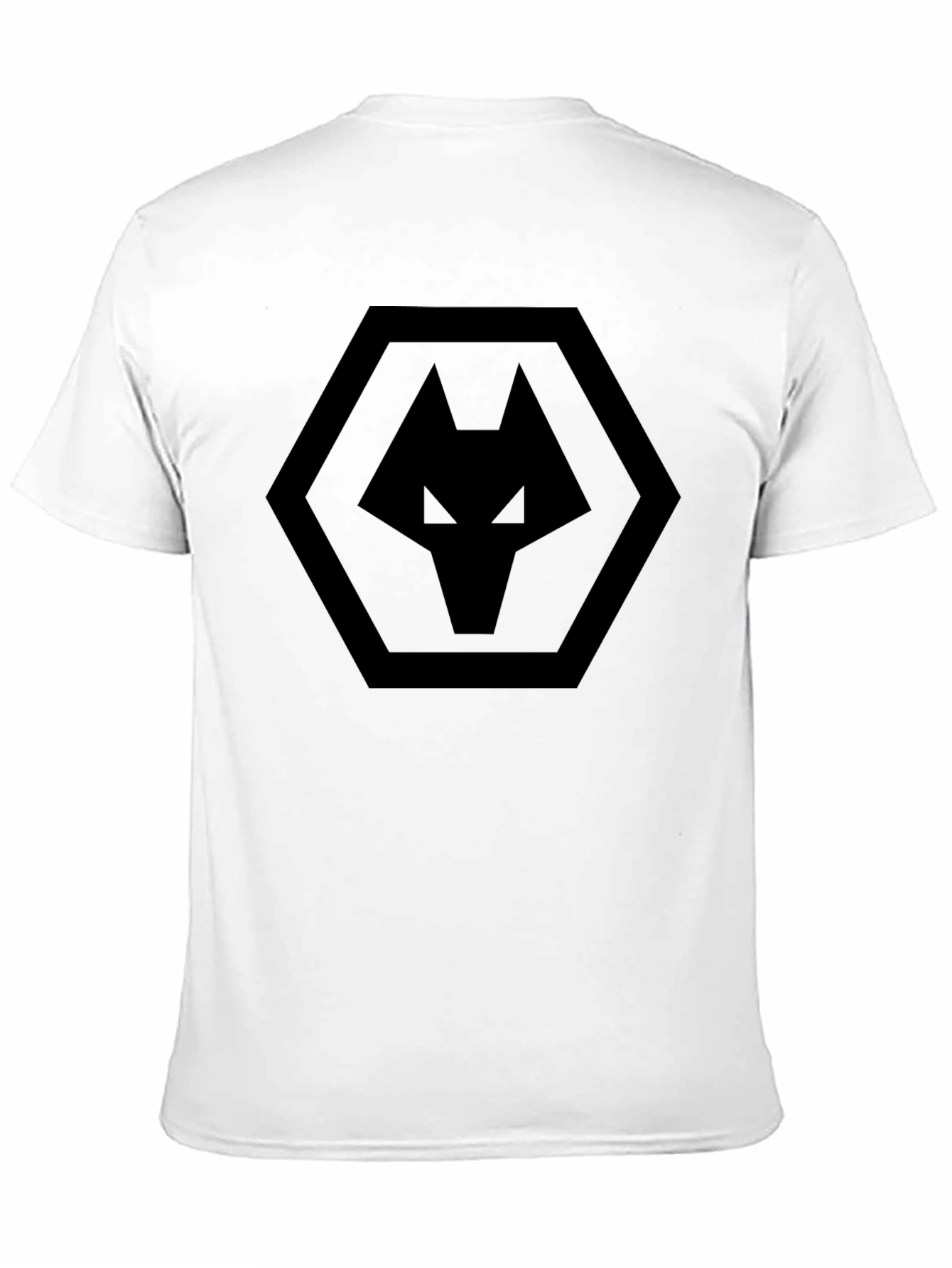 Mens Black Wolves Graphic T-Shirt