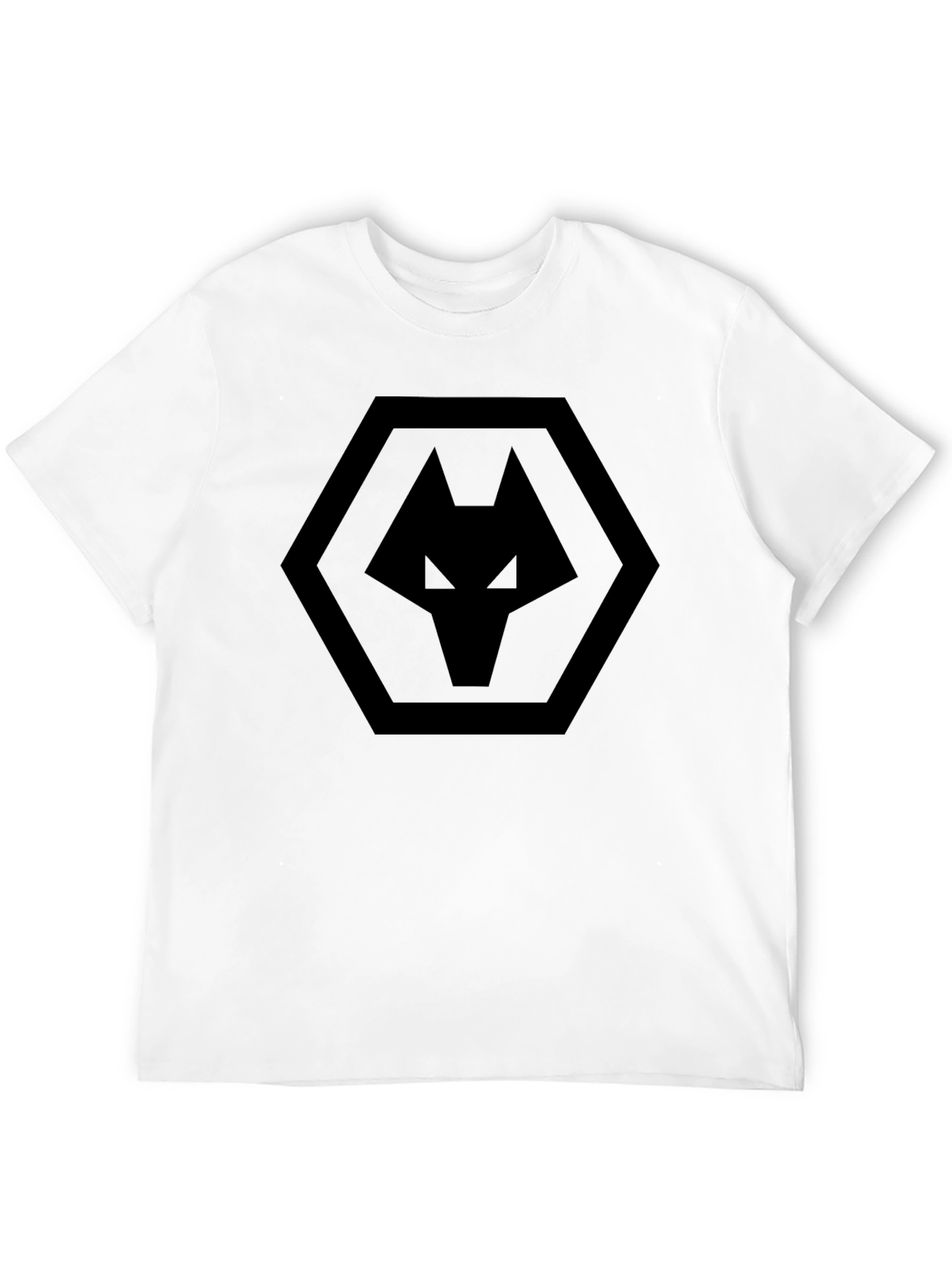 Mens Black Wolves Graphic T-Shirt