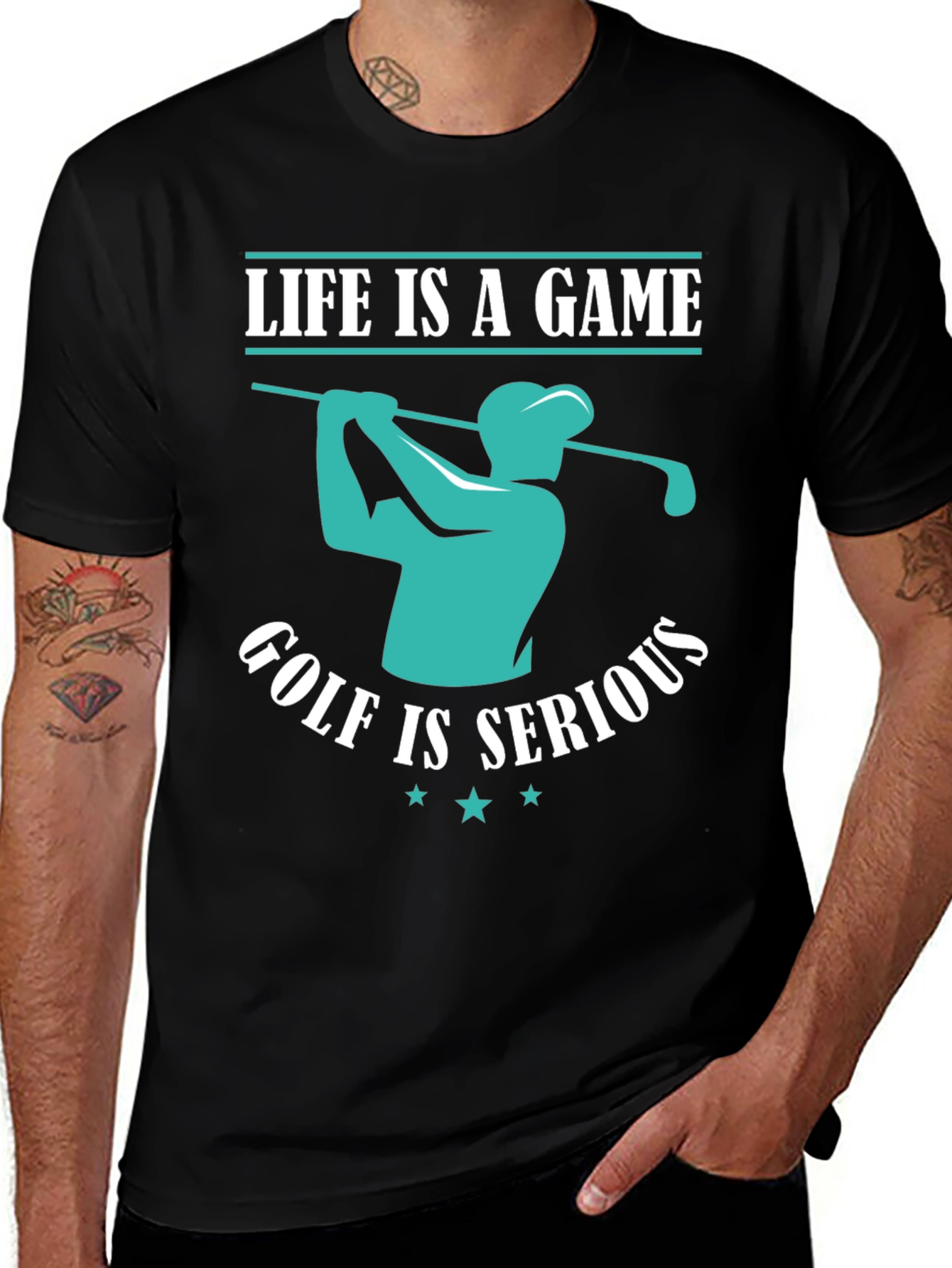 Life is a Game Golf is Serious T-Shirt