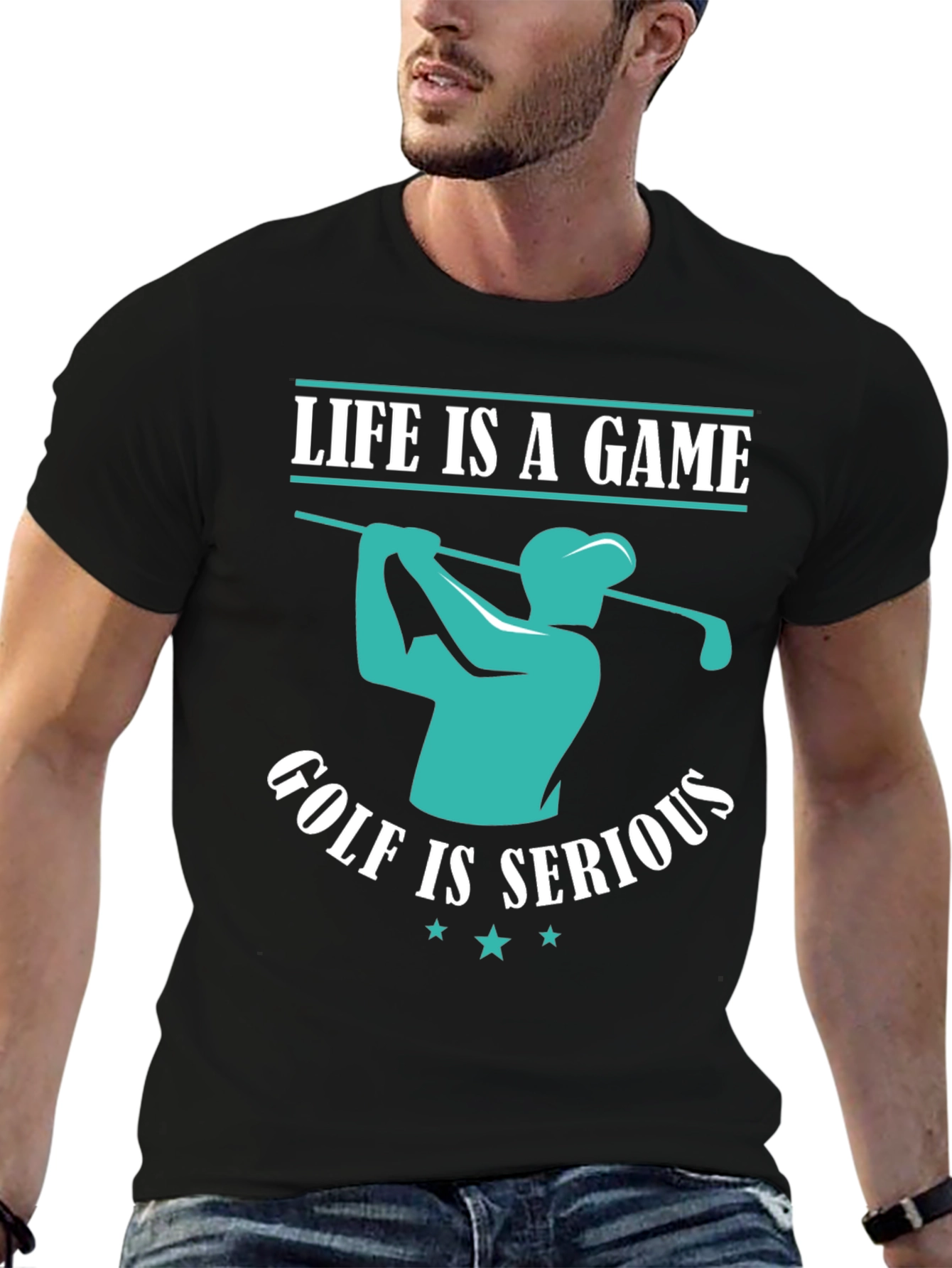 Life is a Game Golf is Serious T-Shirt