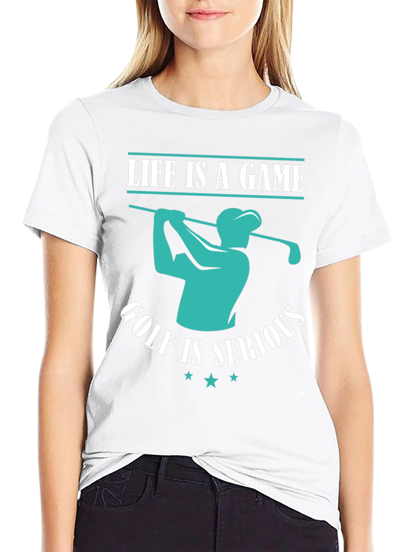 Life is a Game Golf is Serious T-Shirt