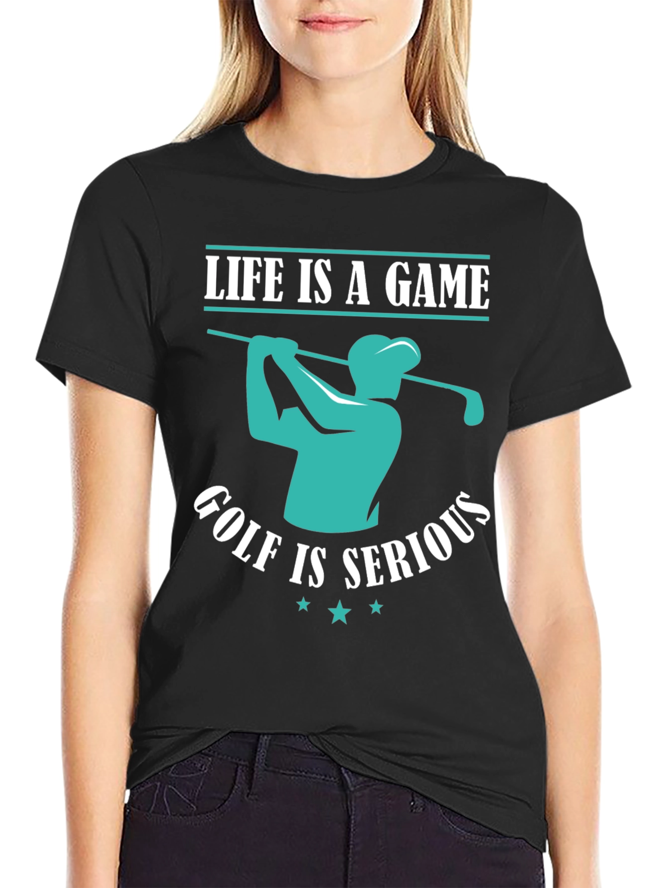 Life is a Game Golf is Serious T-Shirt