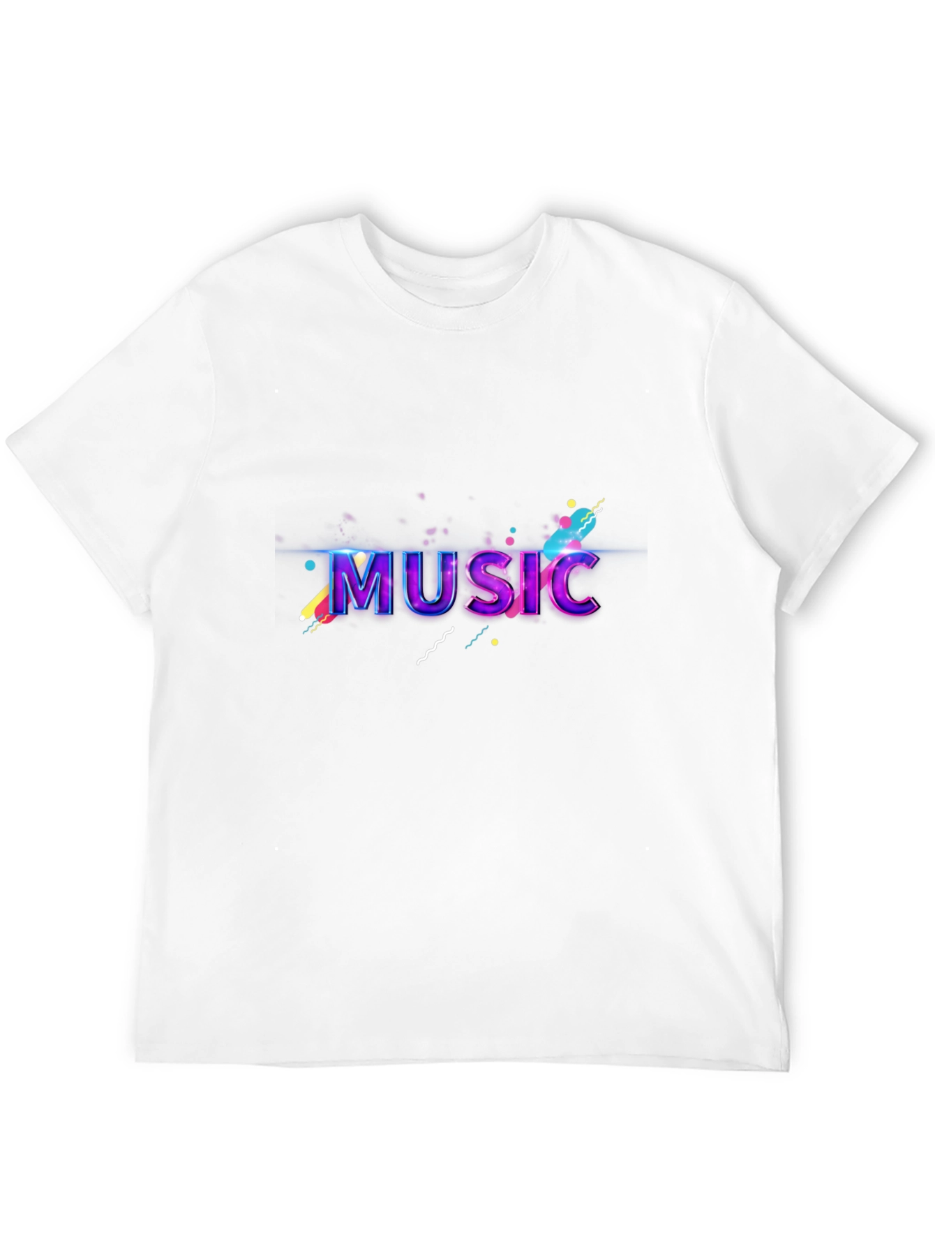 Vibrant Music Graphic Black T-Shirt