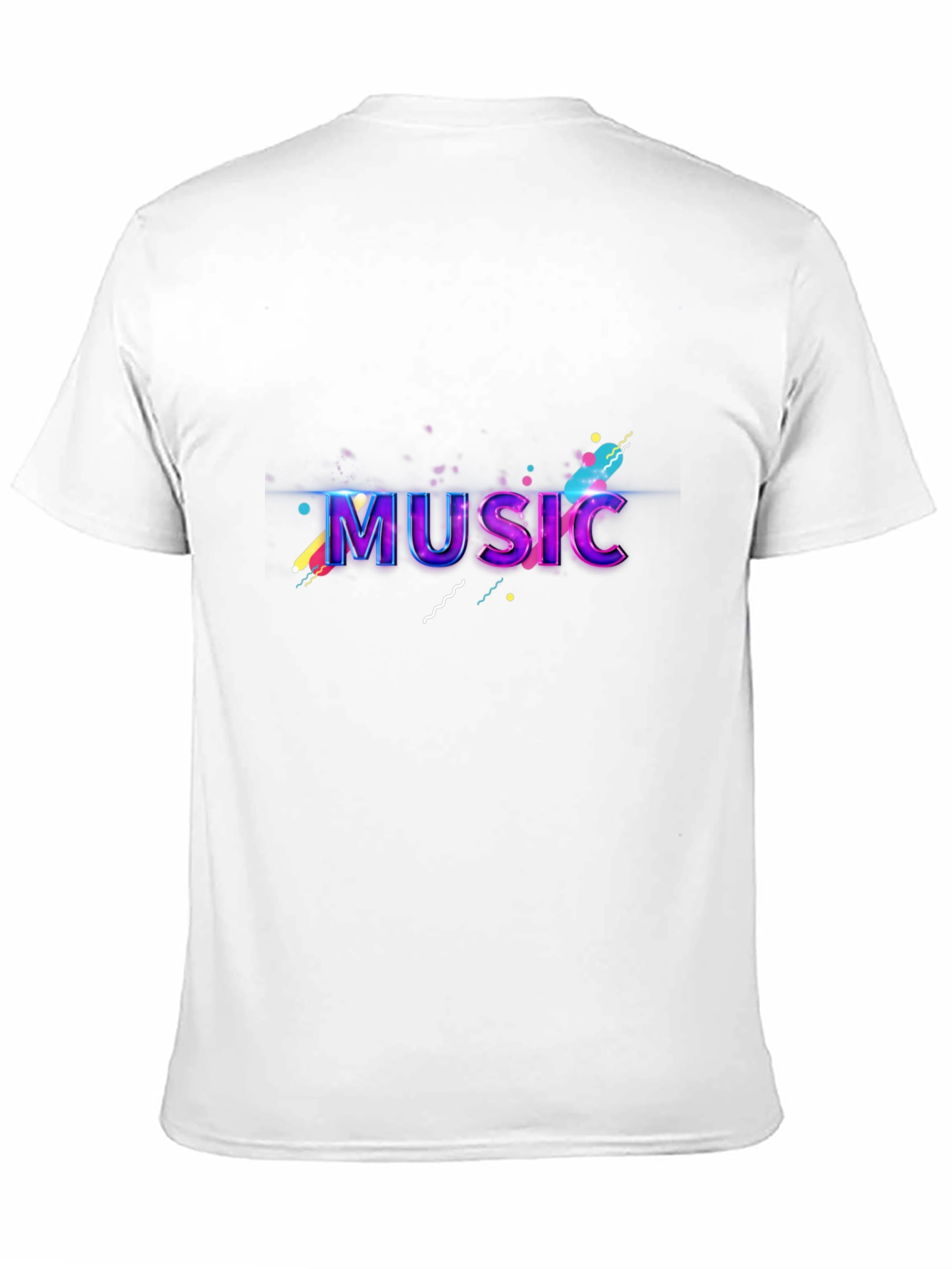 Vibrant Music Graphic Black T-Shirt
