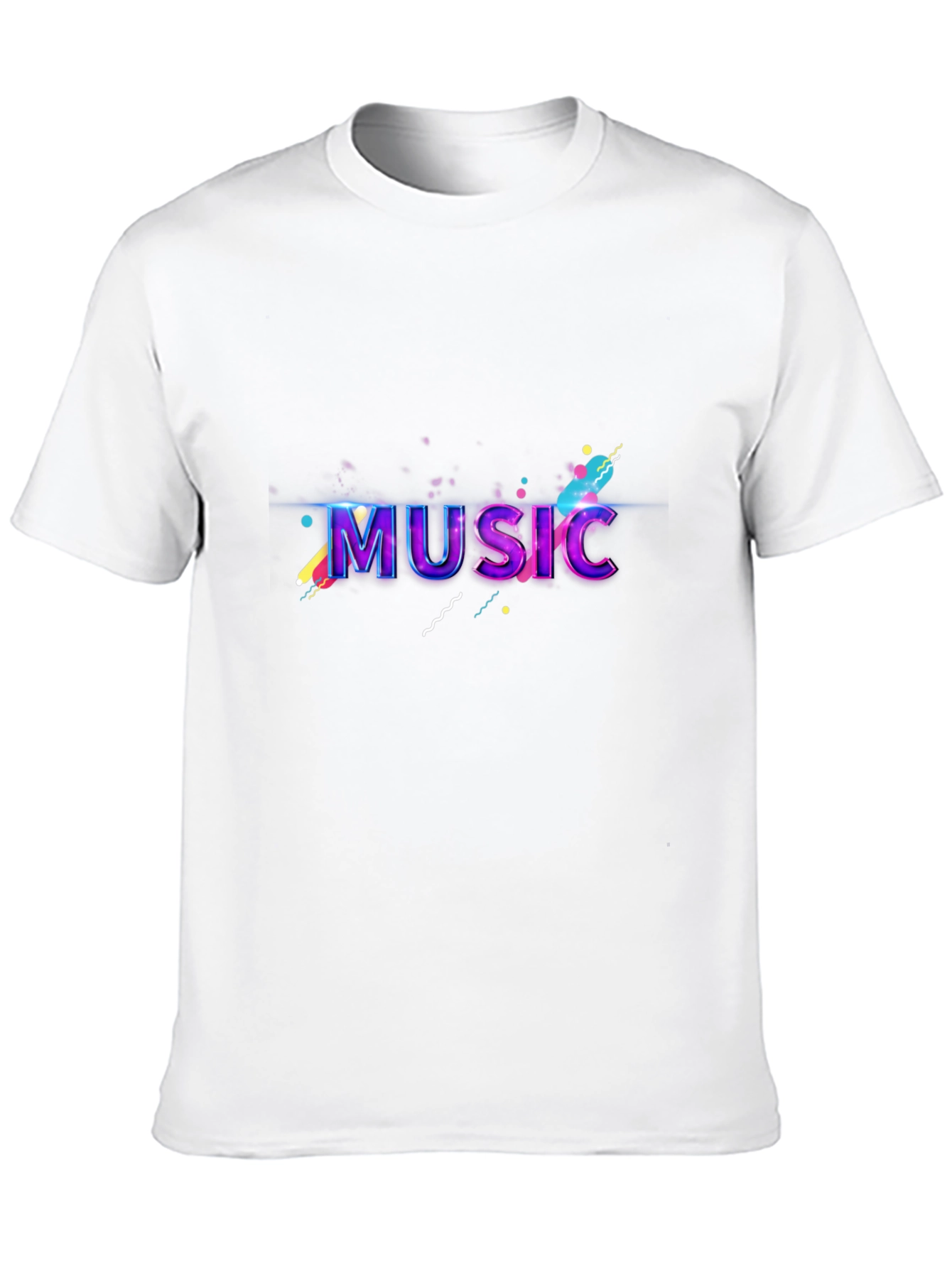 Vibrant Music Graphic Black T-Shirt
