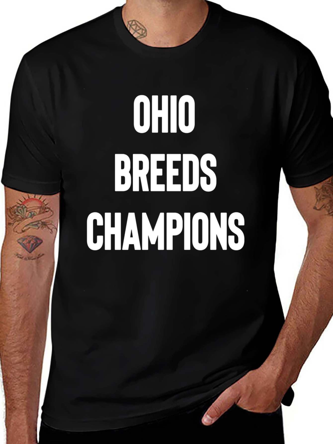 Ohio Breeds Champions Black T-Shirt