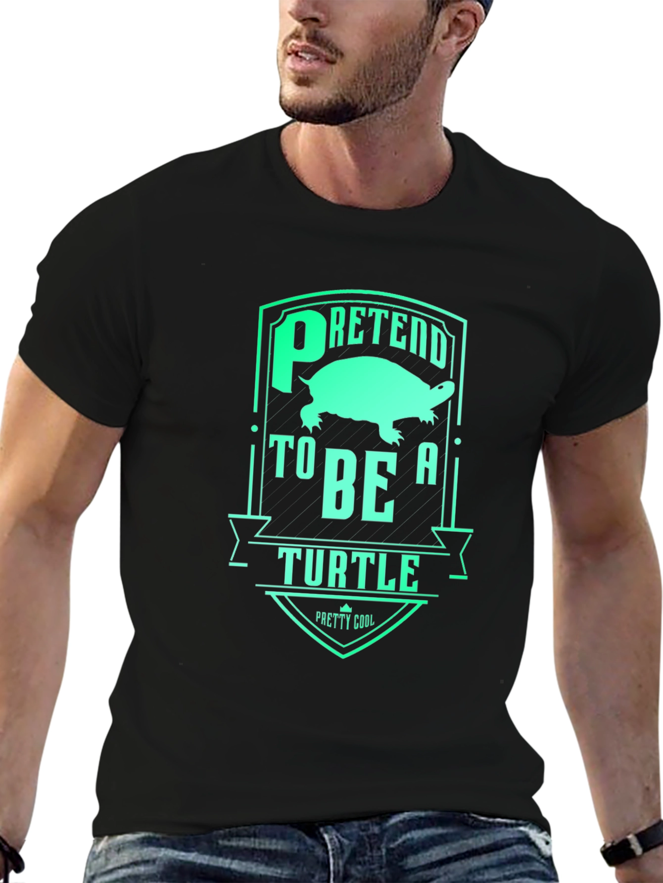 Pretend to Be a Turtle Graphic T-Shirt