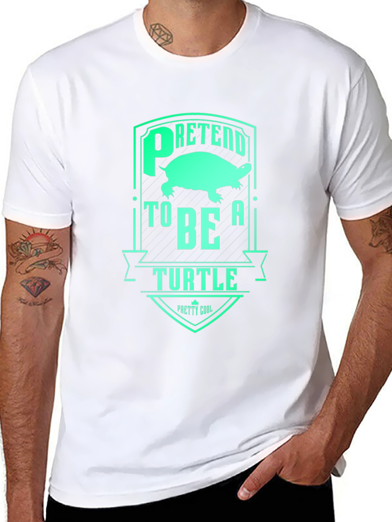 Pretend to Be a Turtle Graphic T-Shirt