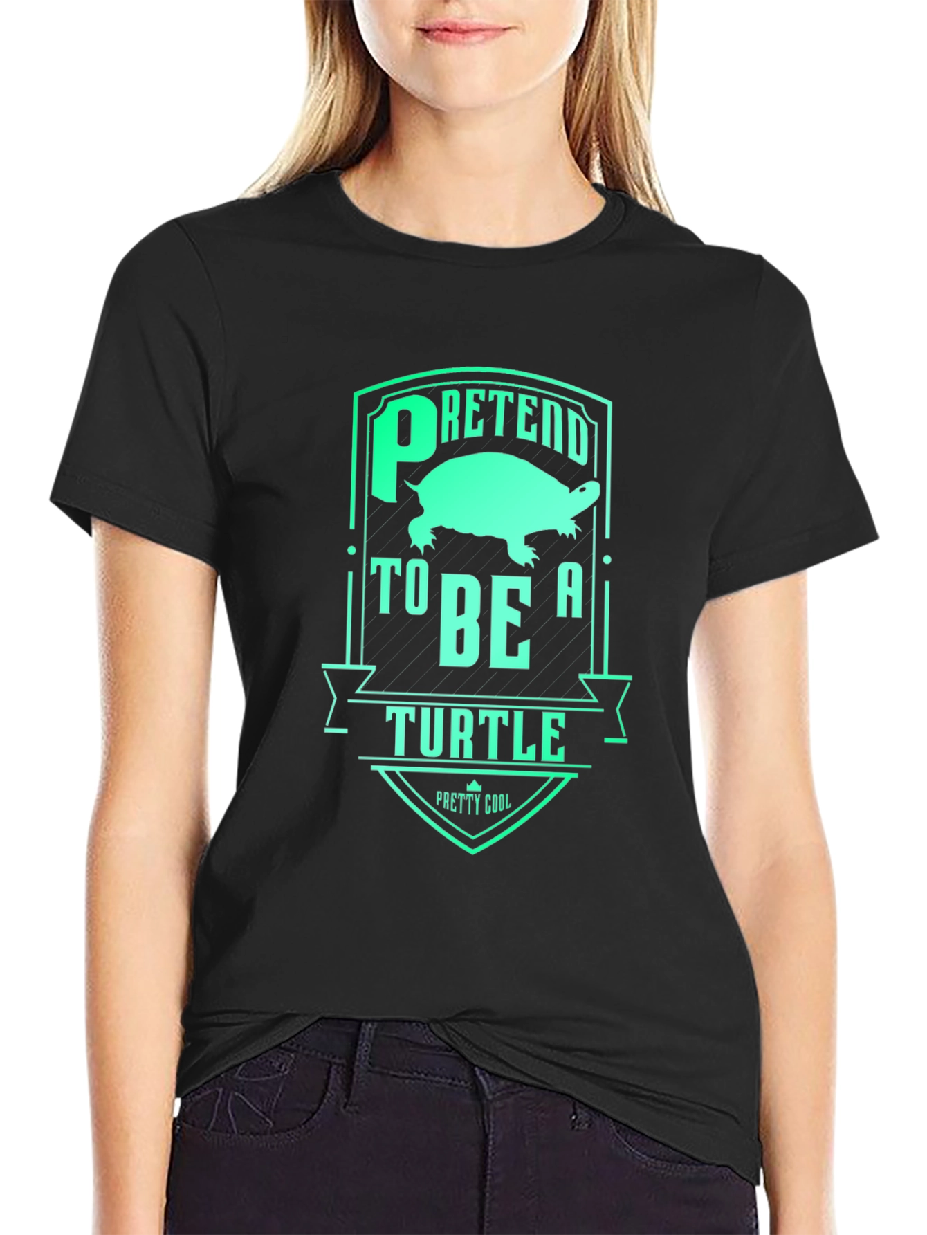 Pretend to Be a Turtle Graphic T-Shirt
