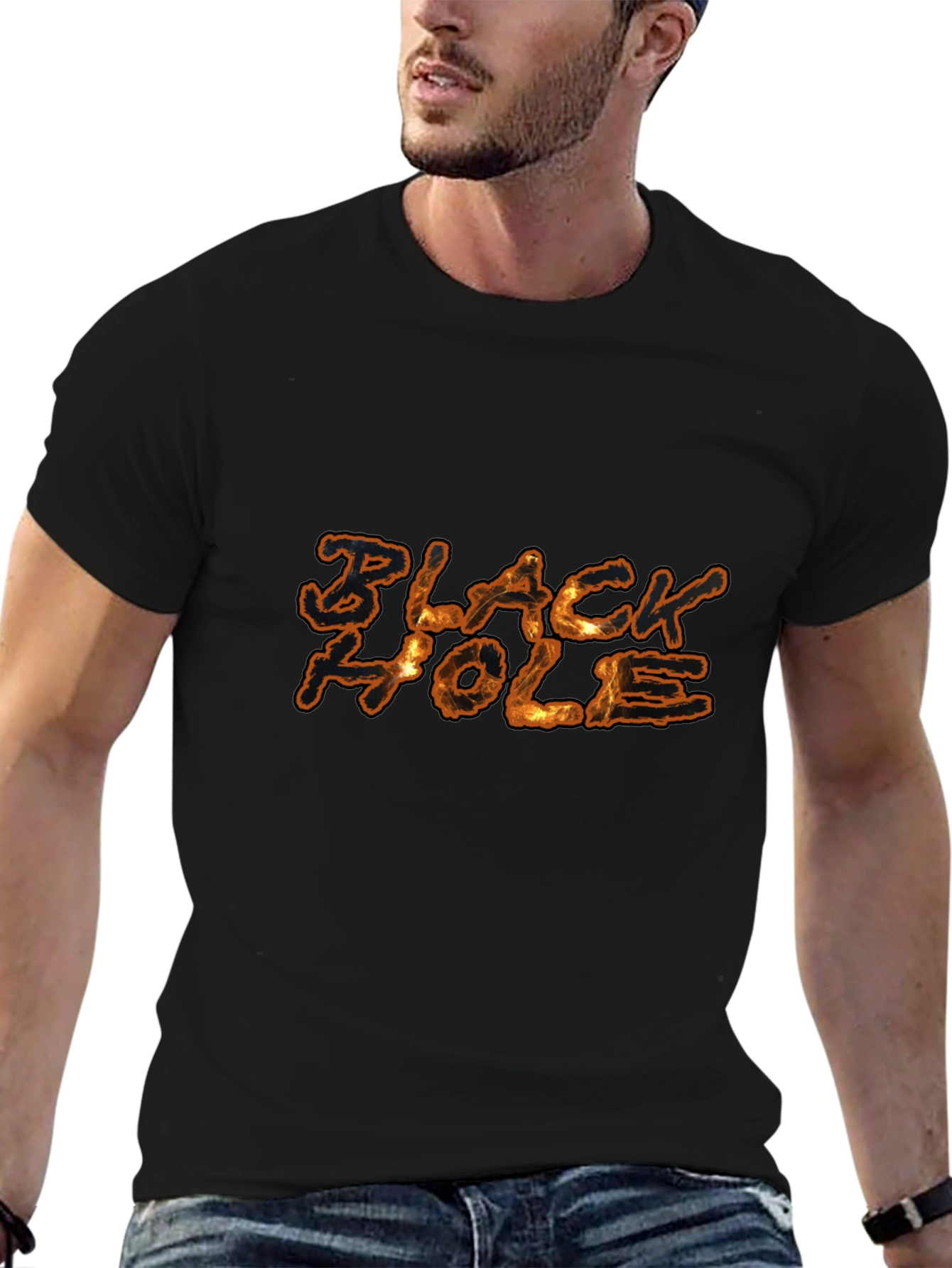 Black Hole Graphic Tee - Premium Cotton T-Shirt