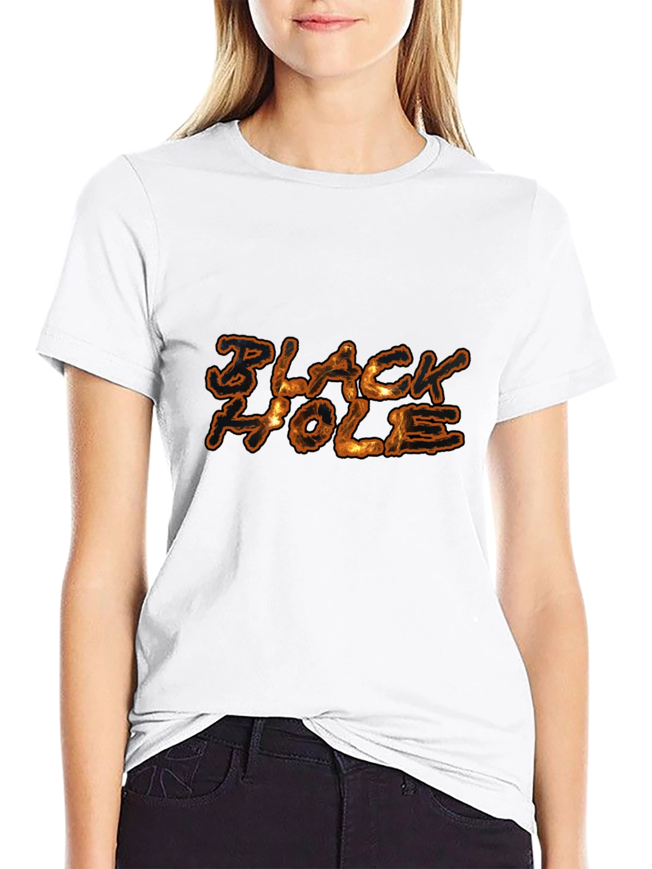 Black Hole Graphic Tee - Premium Cotton T-Shirt