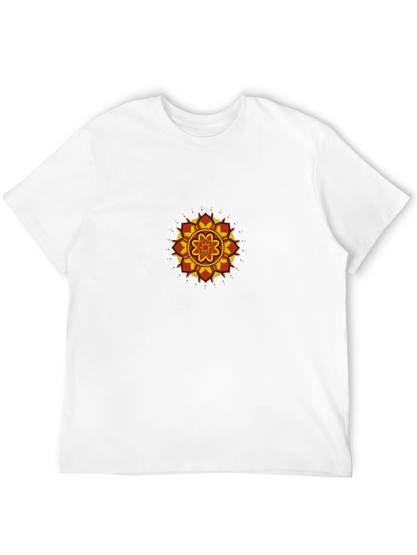 Black Tee with Mandala Graphic