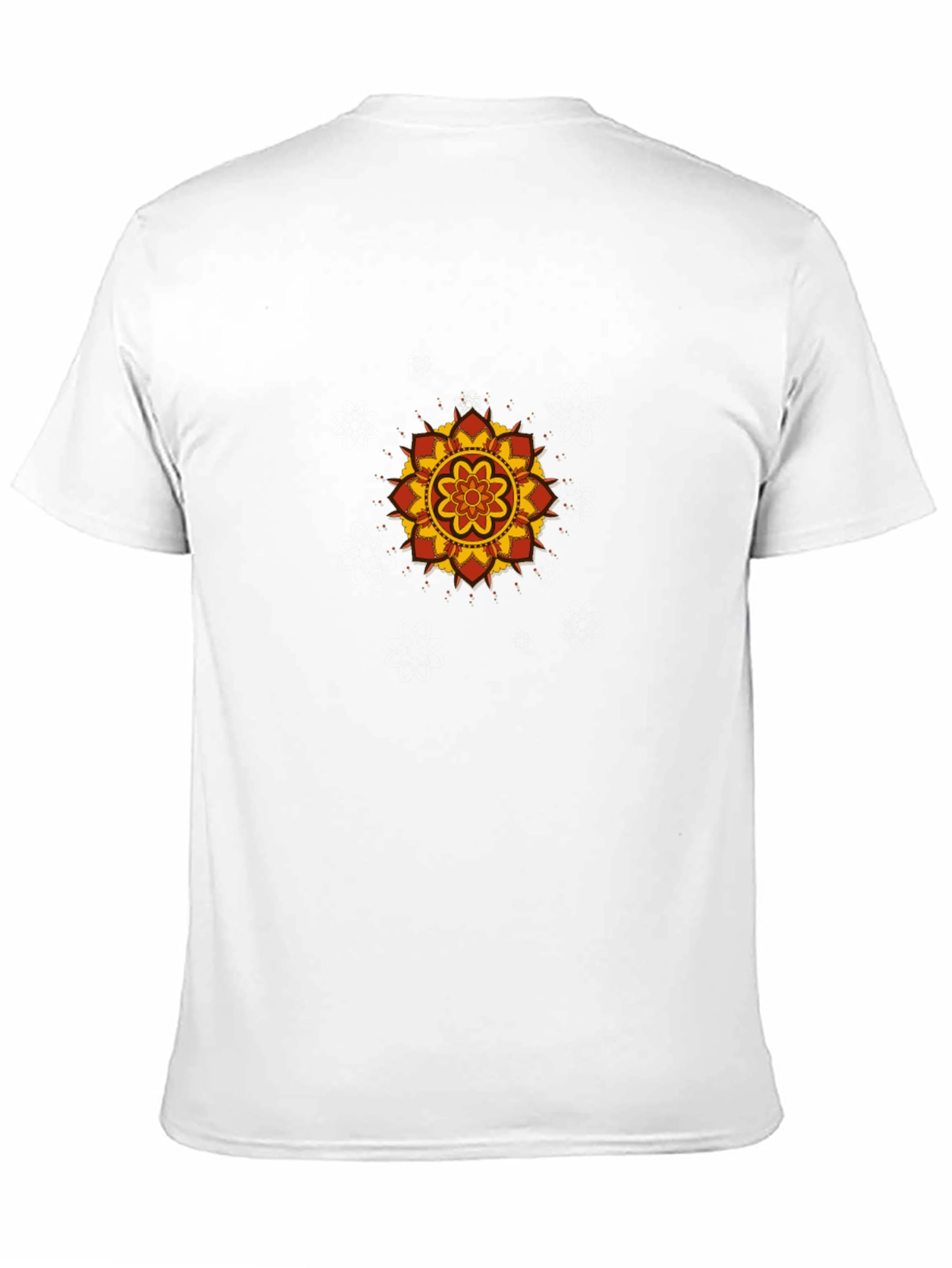 Black Tee with Mandala Graphic