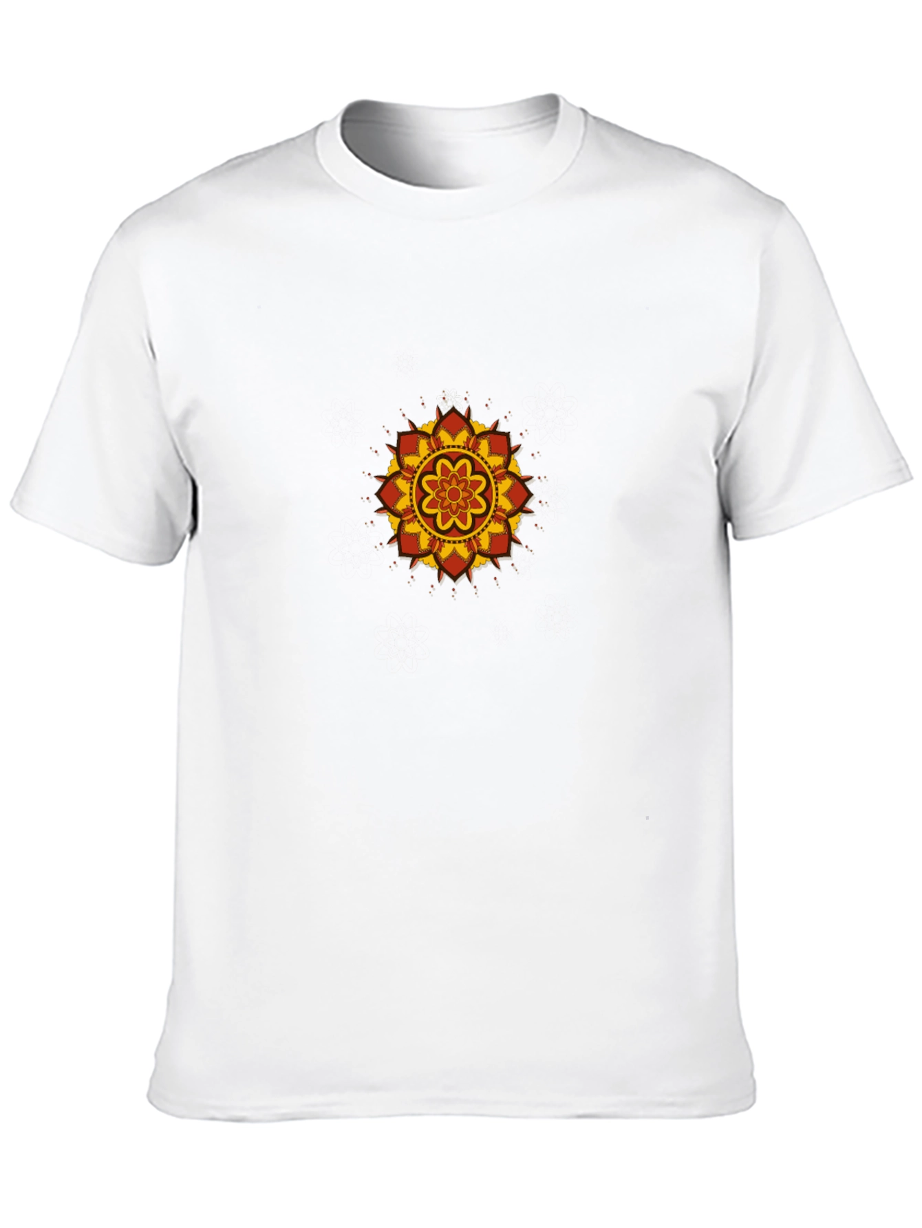 Black Tee with Mandala Graphic