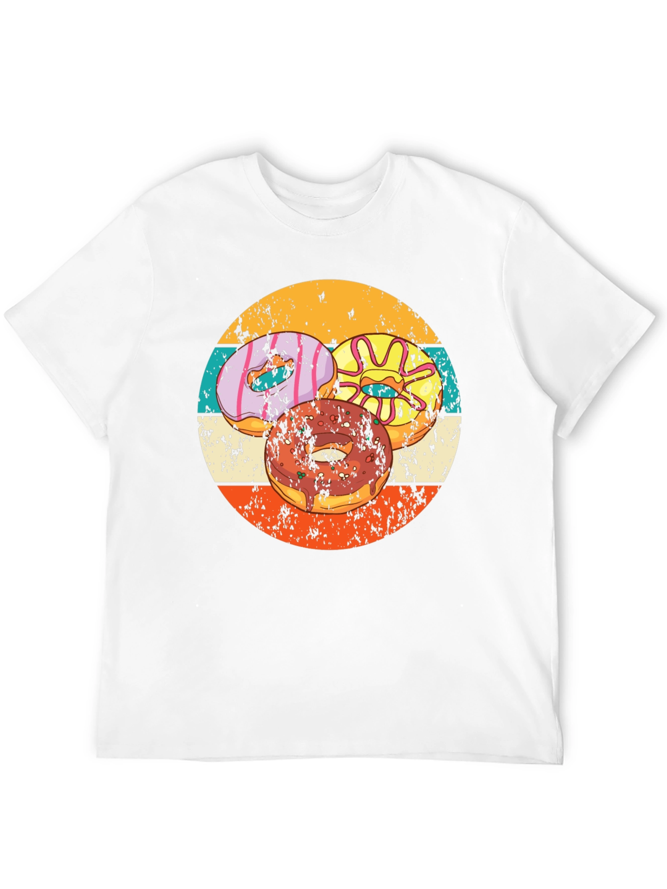 Retro Donut Graphic T-Shirt
