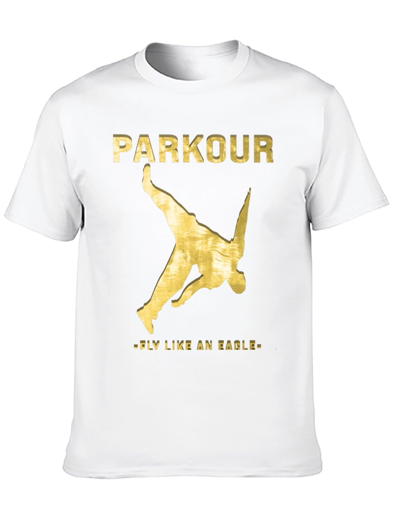 Parkour Fly Like An Eagle Black T-Shirt