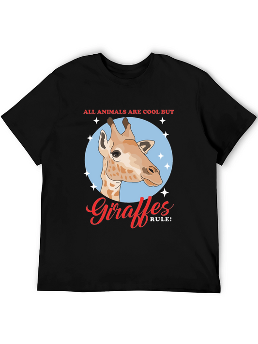 Giraffe Rule! Mens Graphic T-Shirt