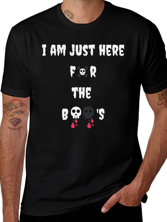 Boos Halloween Graphic Tee - Mens Black T-Shirt