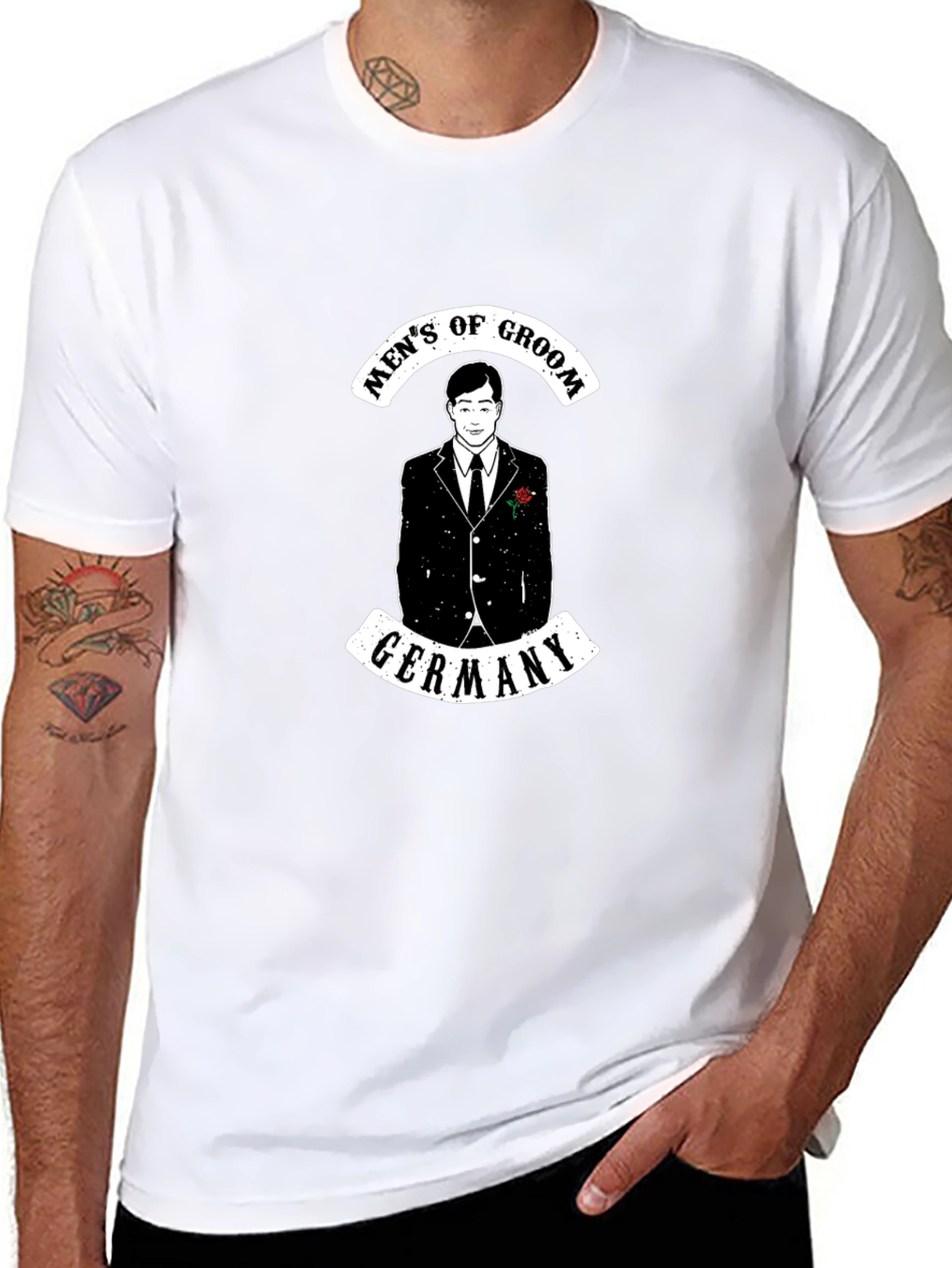 Mens of Groom Germany Graphic T-Shirt