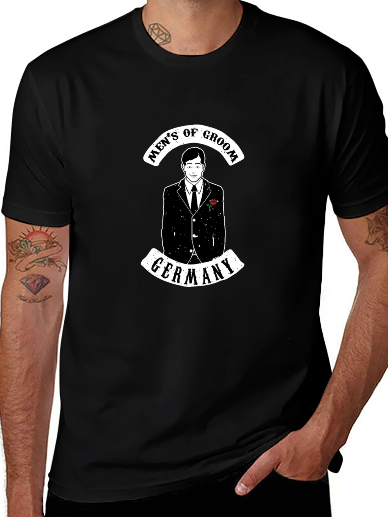 Mens of Groom Germany Graphic T-Shirt