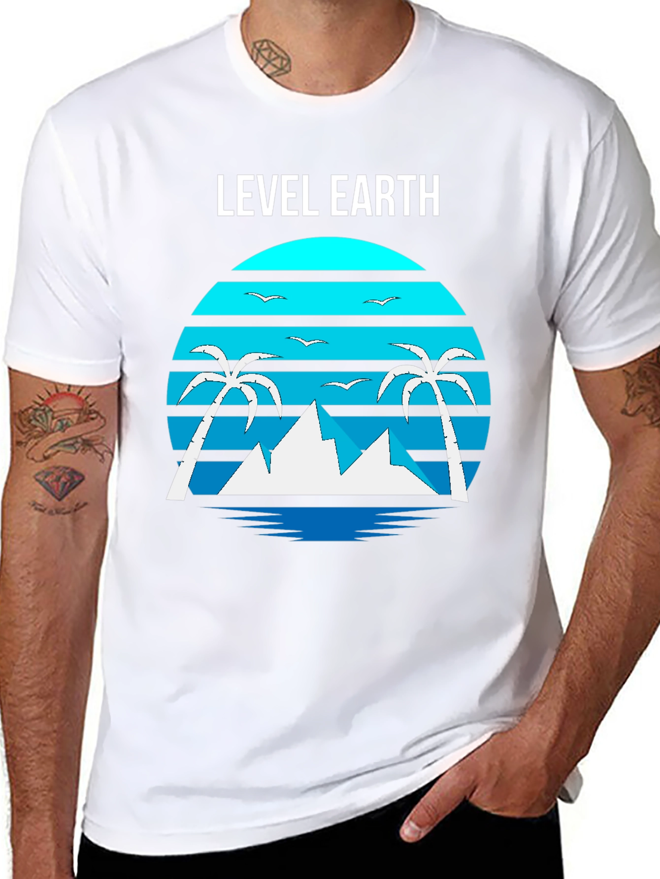Level Earth Graphic Tee - Flat Earth Design T-Shirt