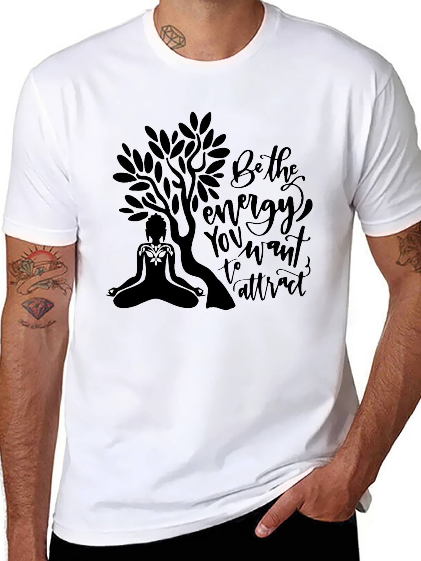 Be the Energy Tee - Yoga Tree Meditation Shirt