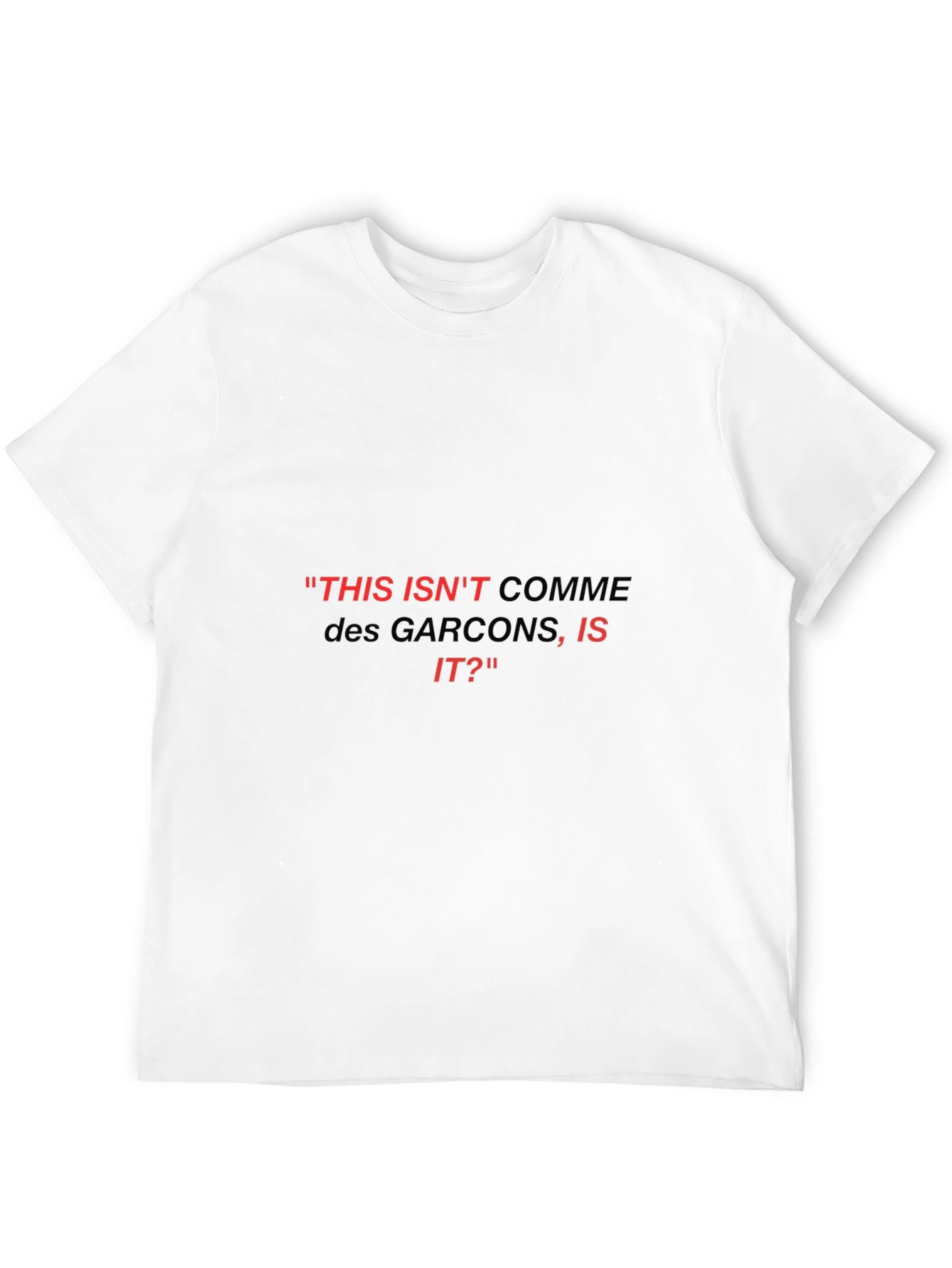 Comme Des Garcons Inspired Graphic Tee