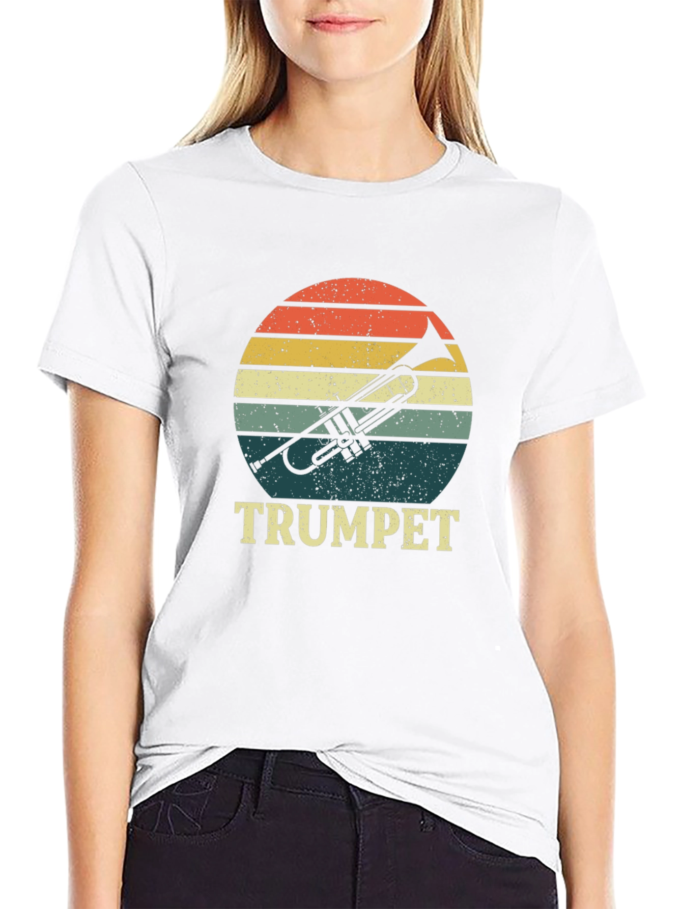 Retro Trumpet Sunset T-Shirt
