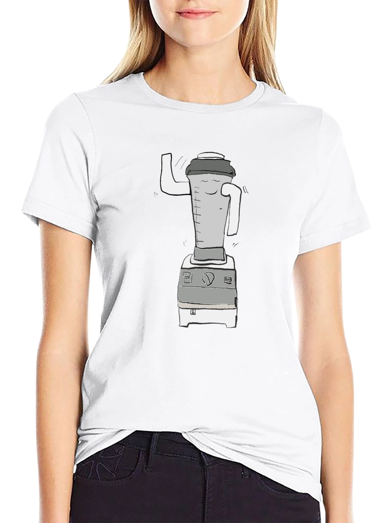 Funny Blender Graphic Tee - Black