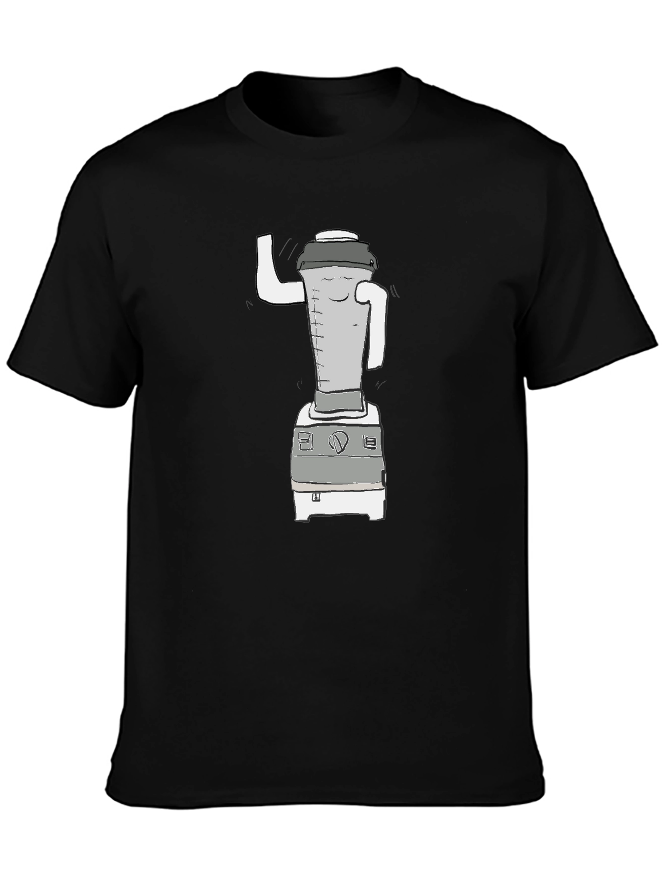 Funny Blender Graphic Tee - Black