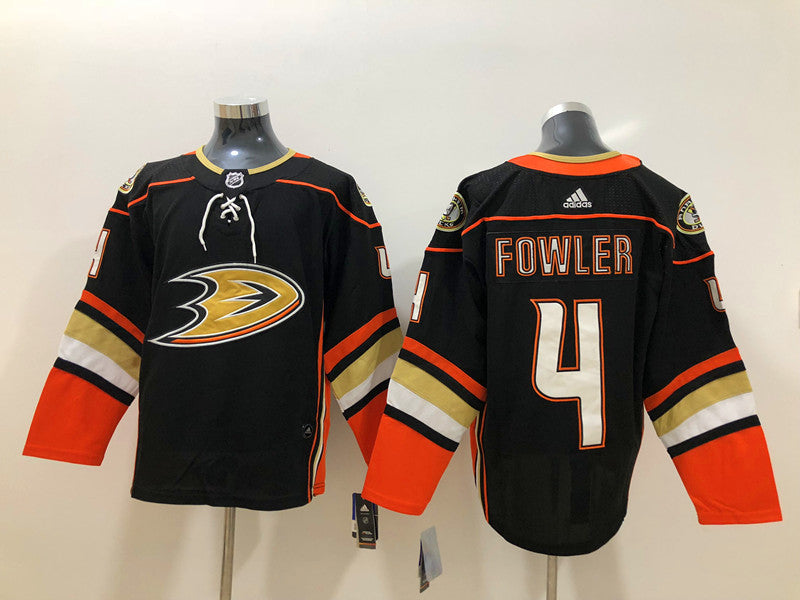 Men's Anaheim Ducks Cam Fowler #4 Black Breakaway Player Jerseys