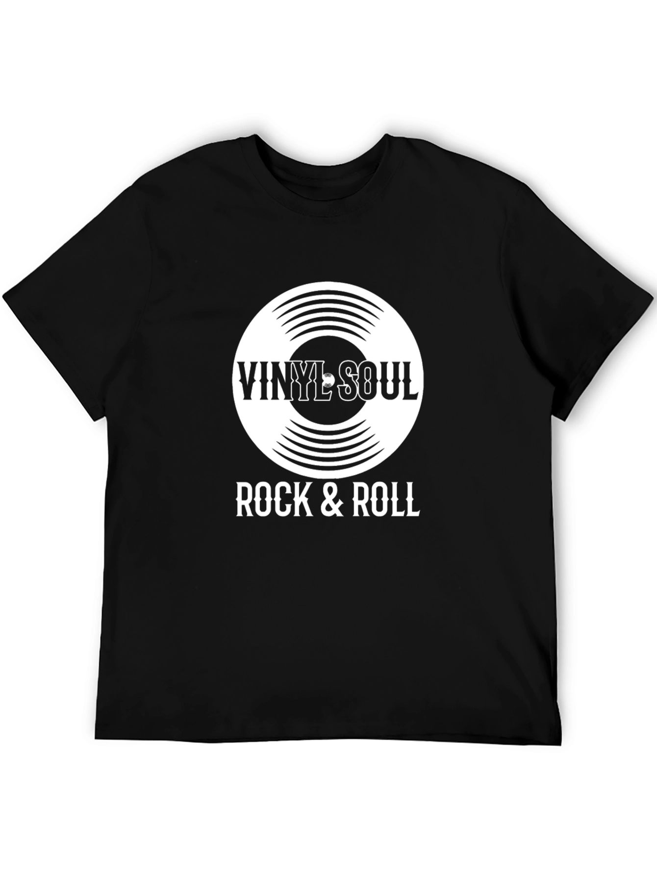 Vinyl Soul Rock & Roll Black T-Shirt