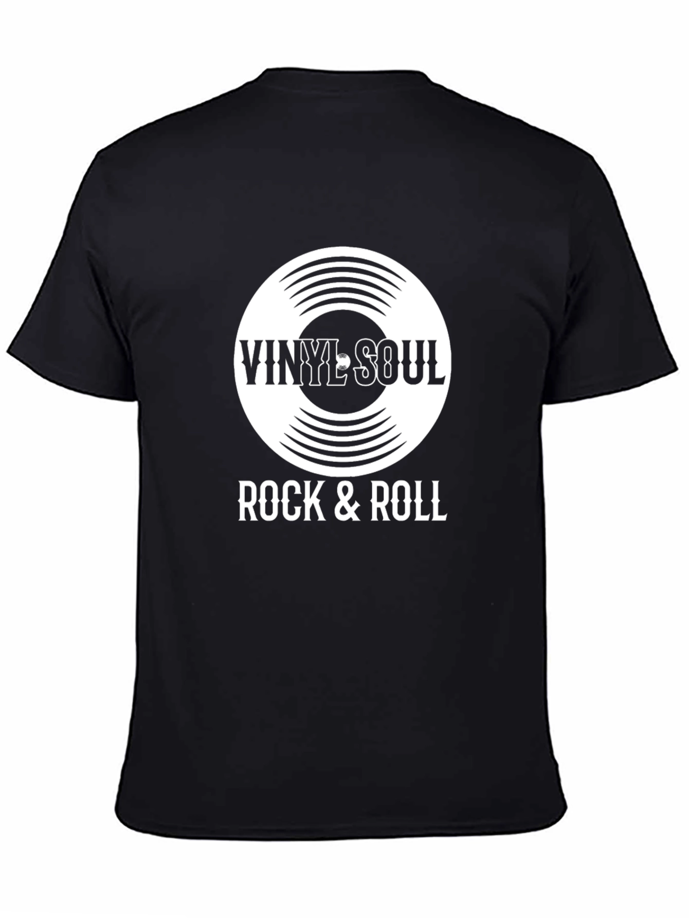 Vinyl Soul Rock & Roll Black T-Shirt