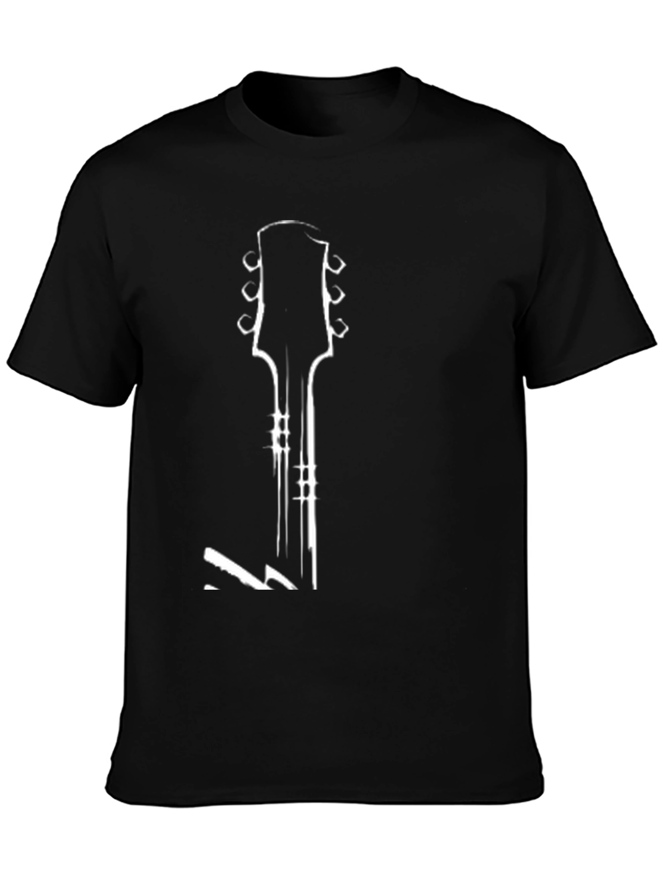 Guitar Headstock Graphic Tee - Rocker Style