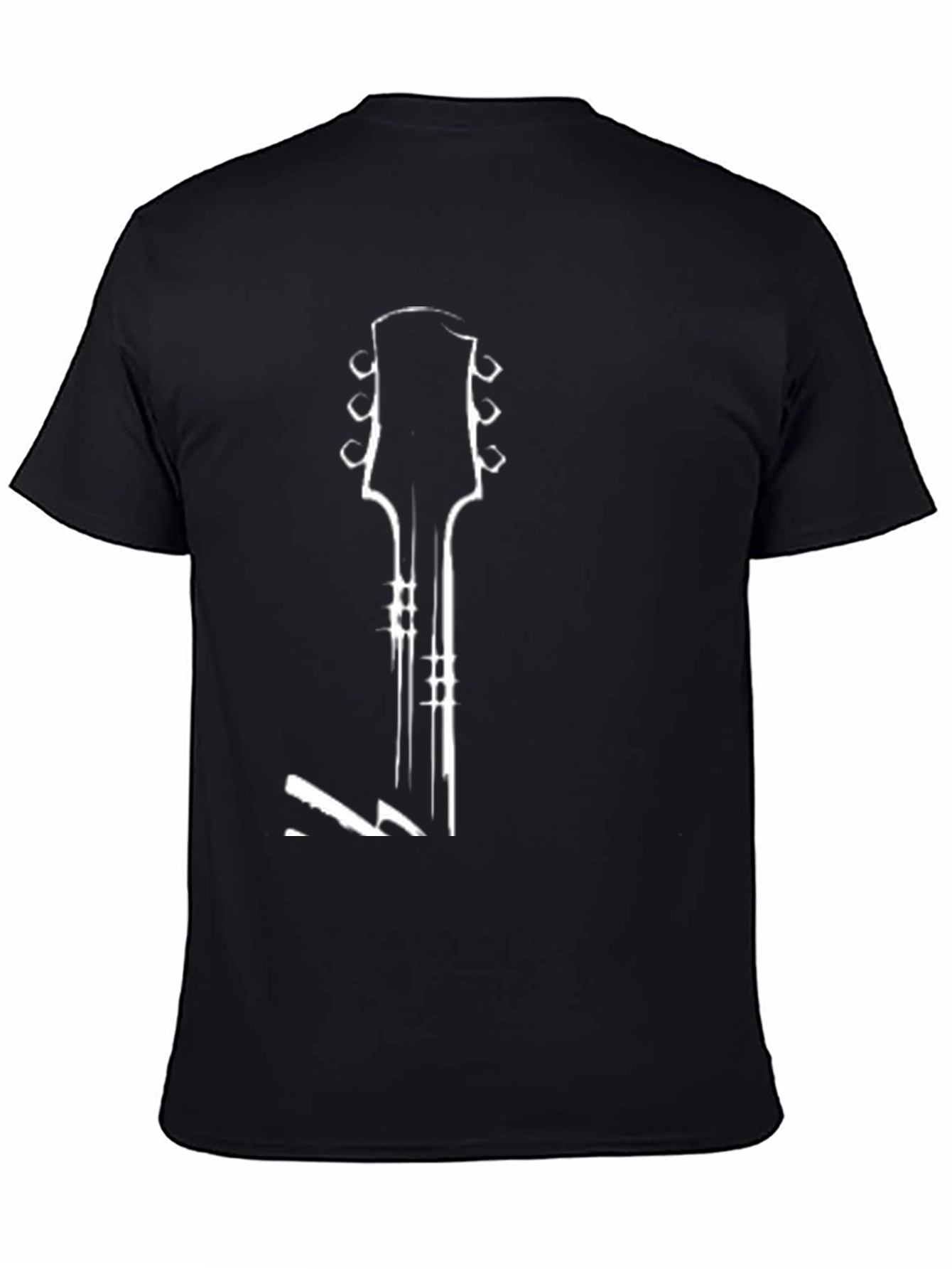Guitar Headstock Graphic Tee - Rocker Style