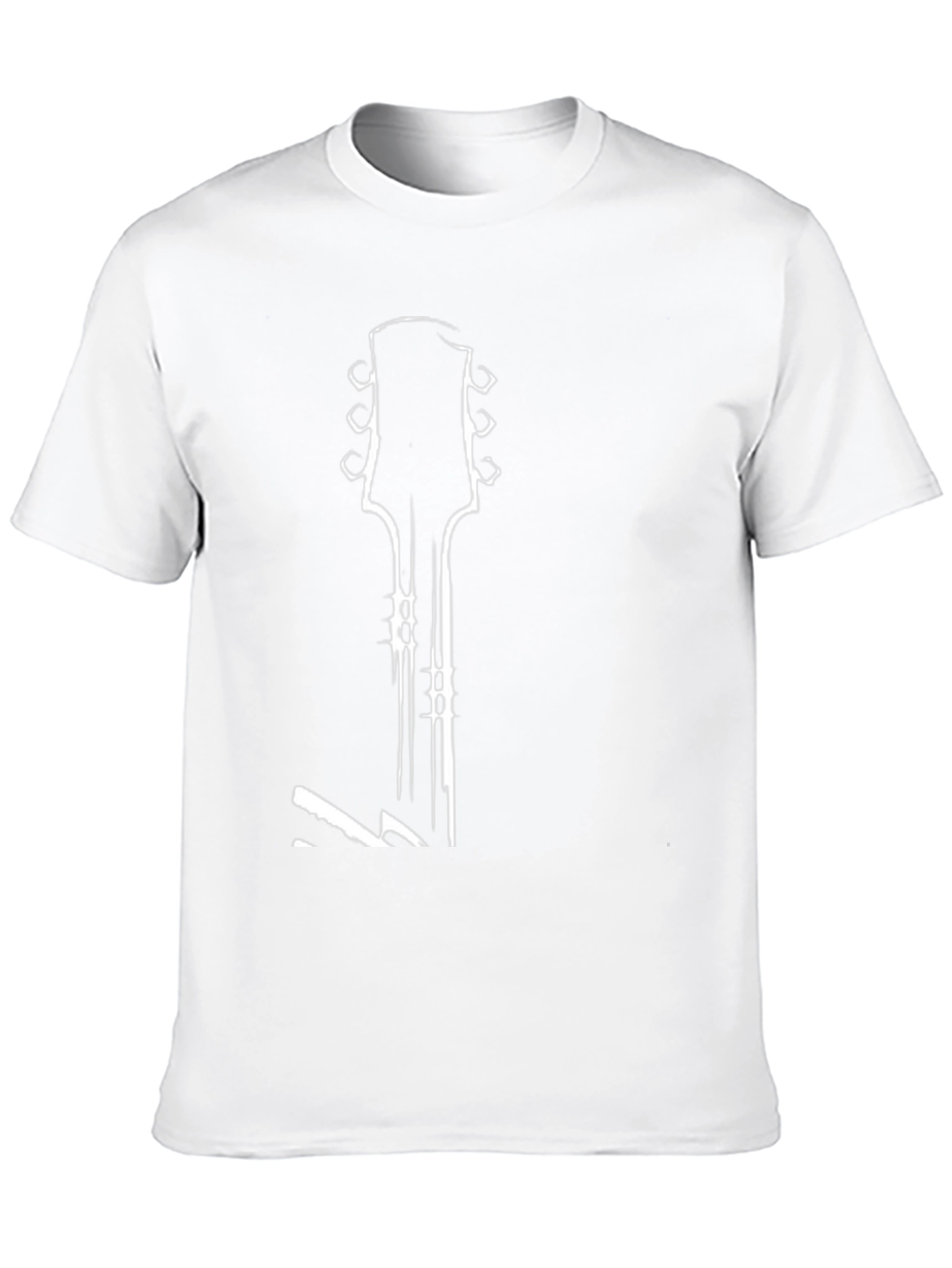 Guitar Headstock Graphic Tee - Rocker Style