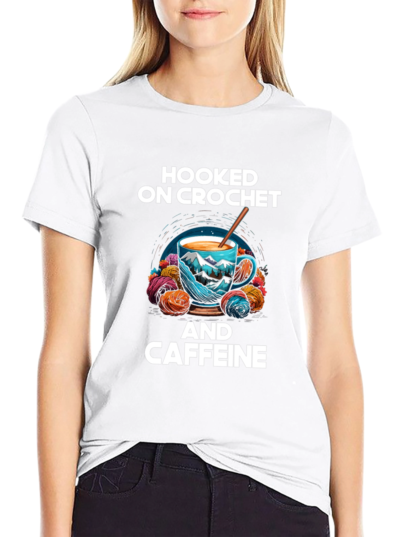 Hooked On Crochet and Caffeine T-Shirt