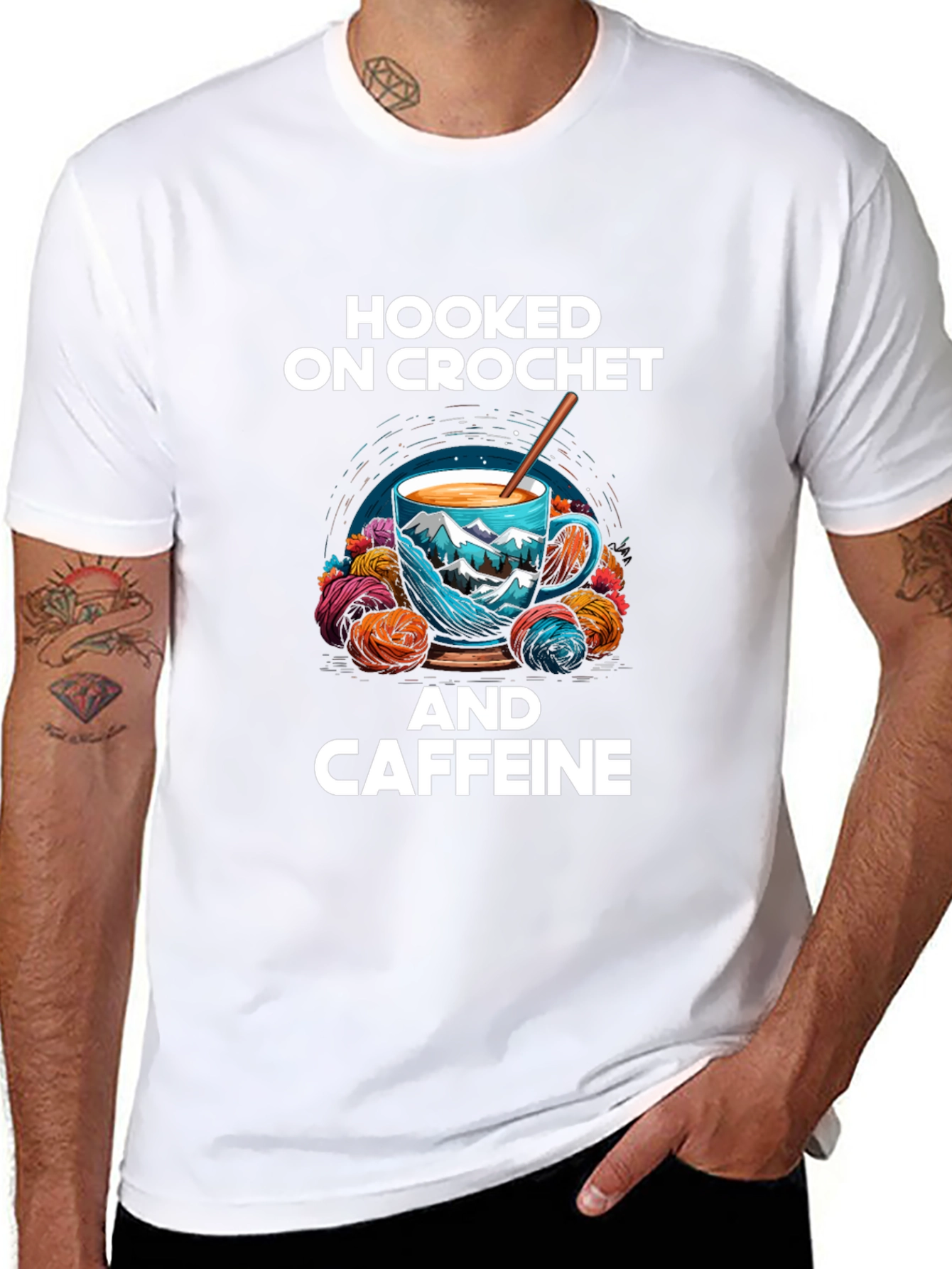 Hooked On Crochet and Caffeine T-Shirt