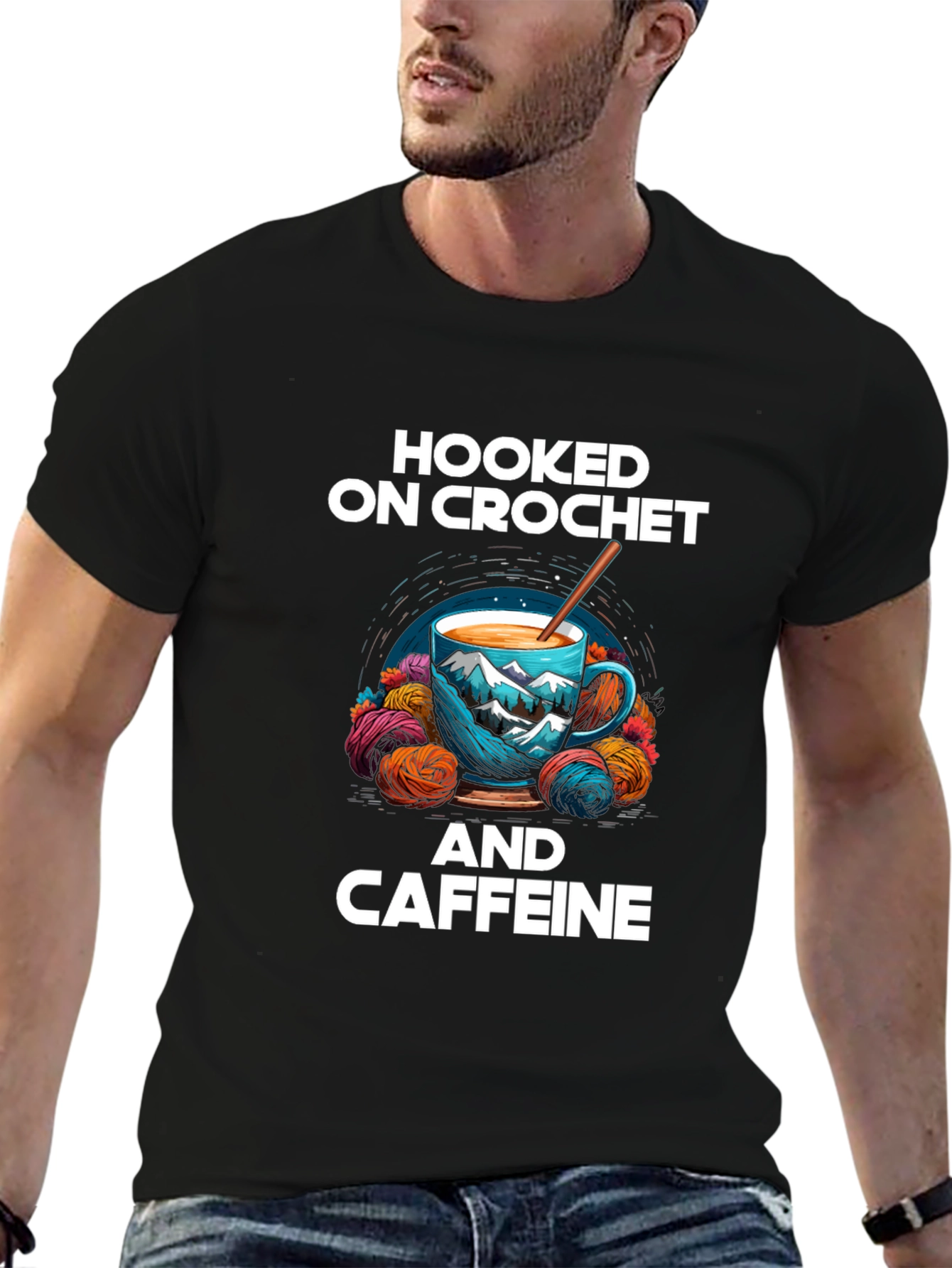 Hooked On Crochet and Caffeine T-Shirt