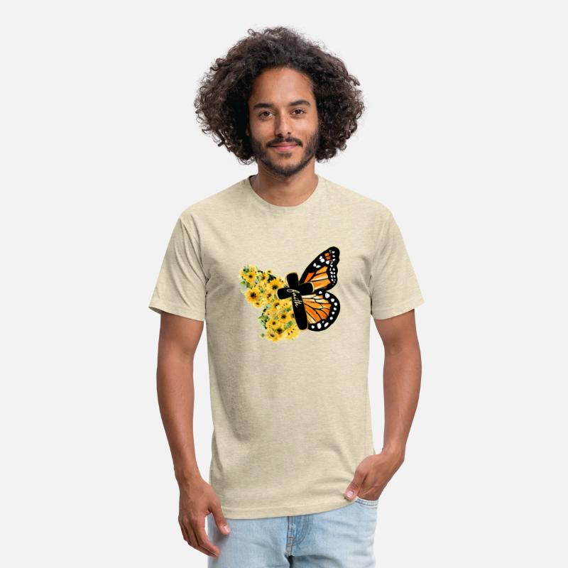 Faith Cross Sunflower Butterfly Christian