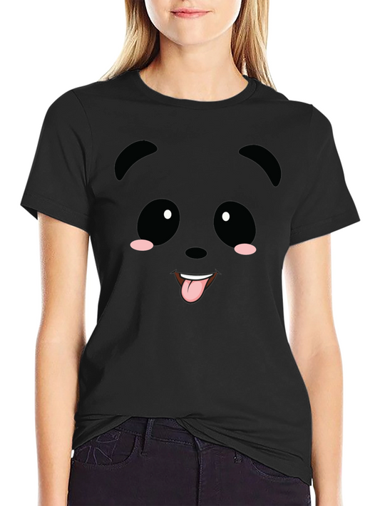 Funny Panda Face Graphic T-Shirt