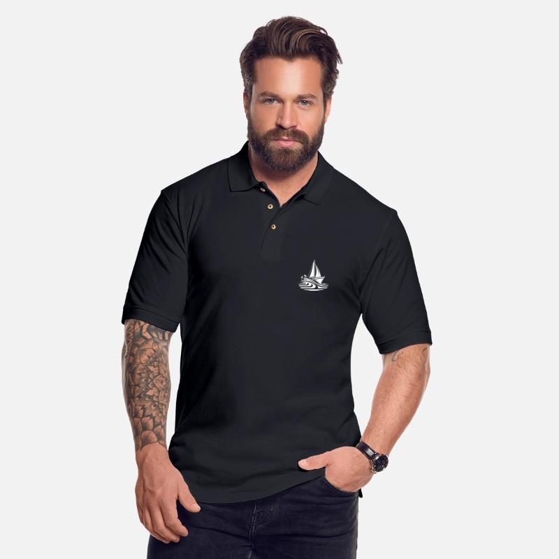 Fast Sailing Boat On Course In The Swell