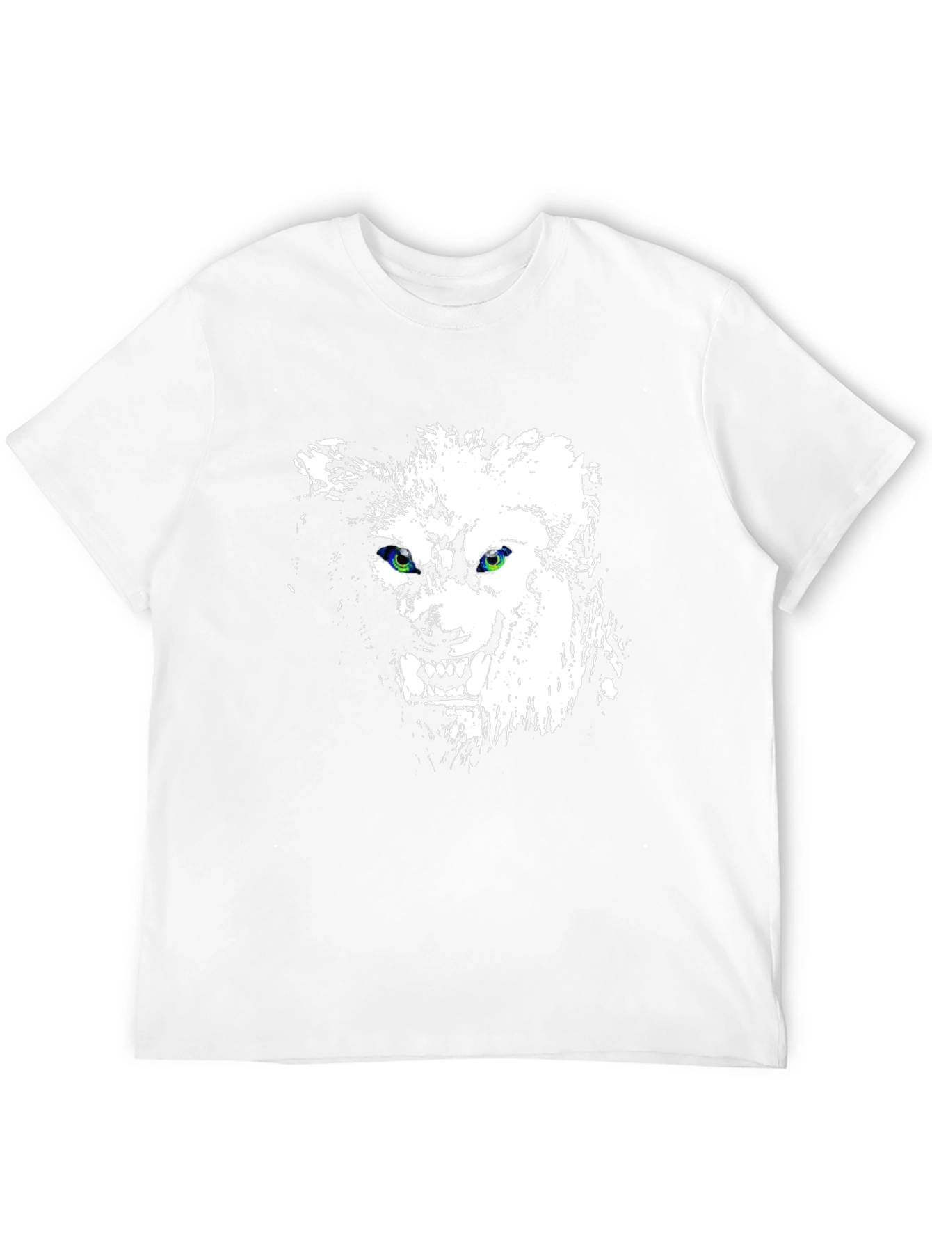 Wolf Graphic Print Black Tee