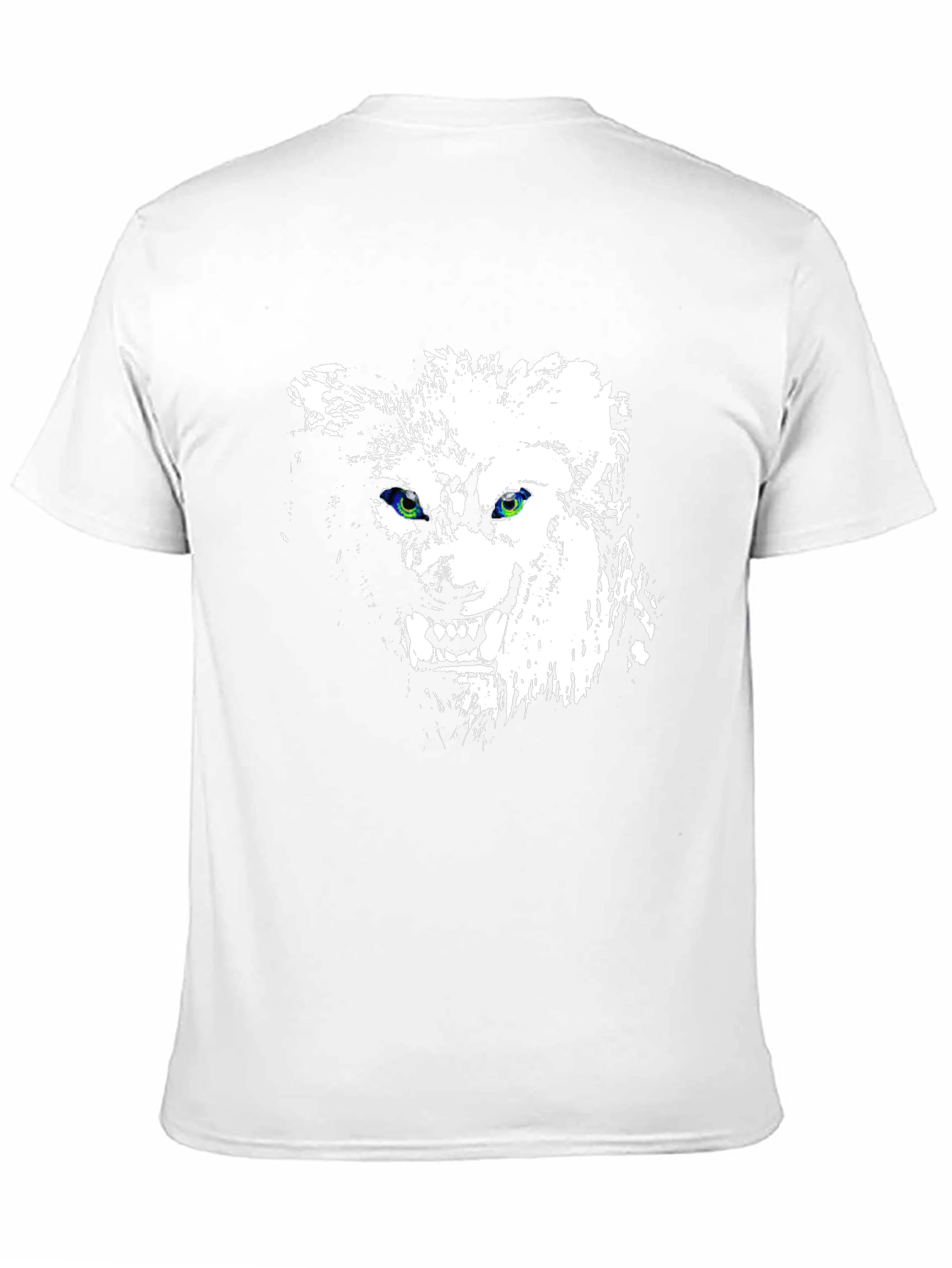 Wolf Graphic Print Black Tee