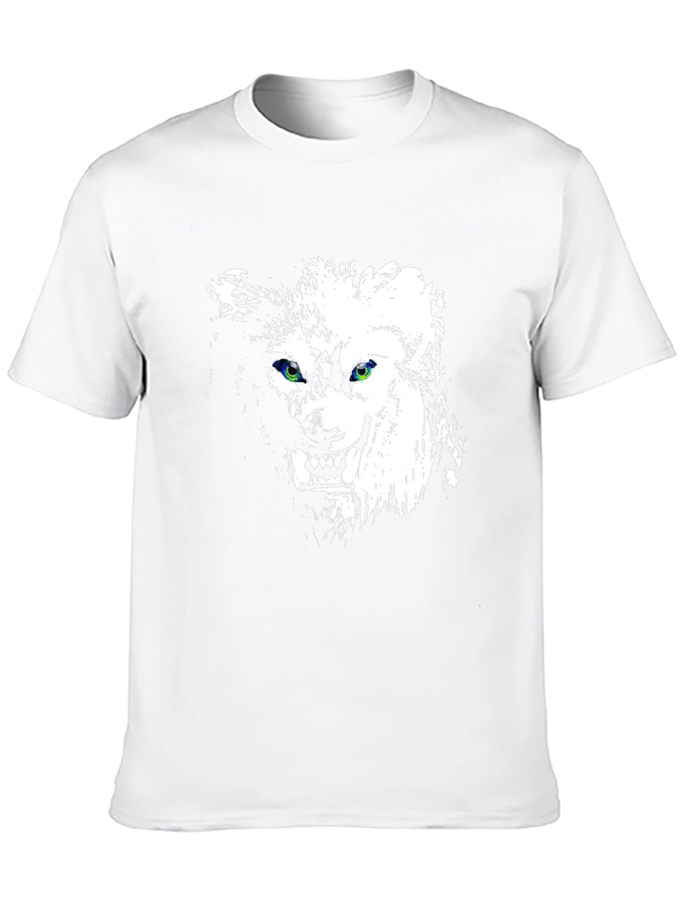 Wolf Graphic Print Black Tee