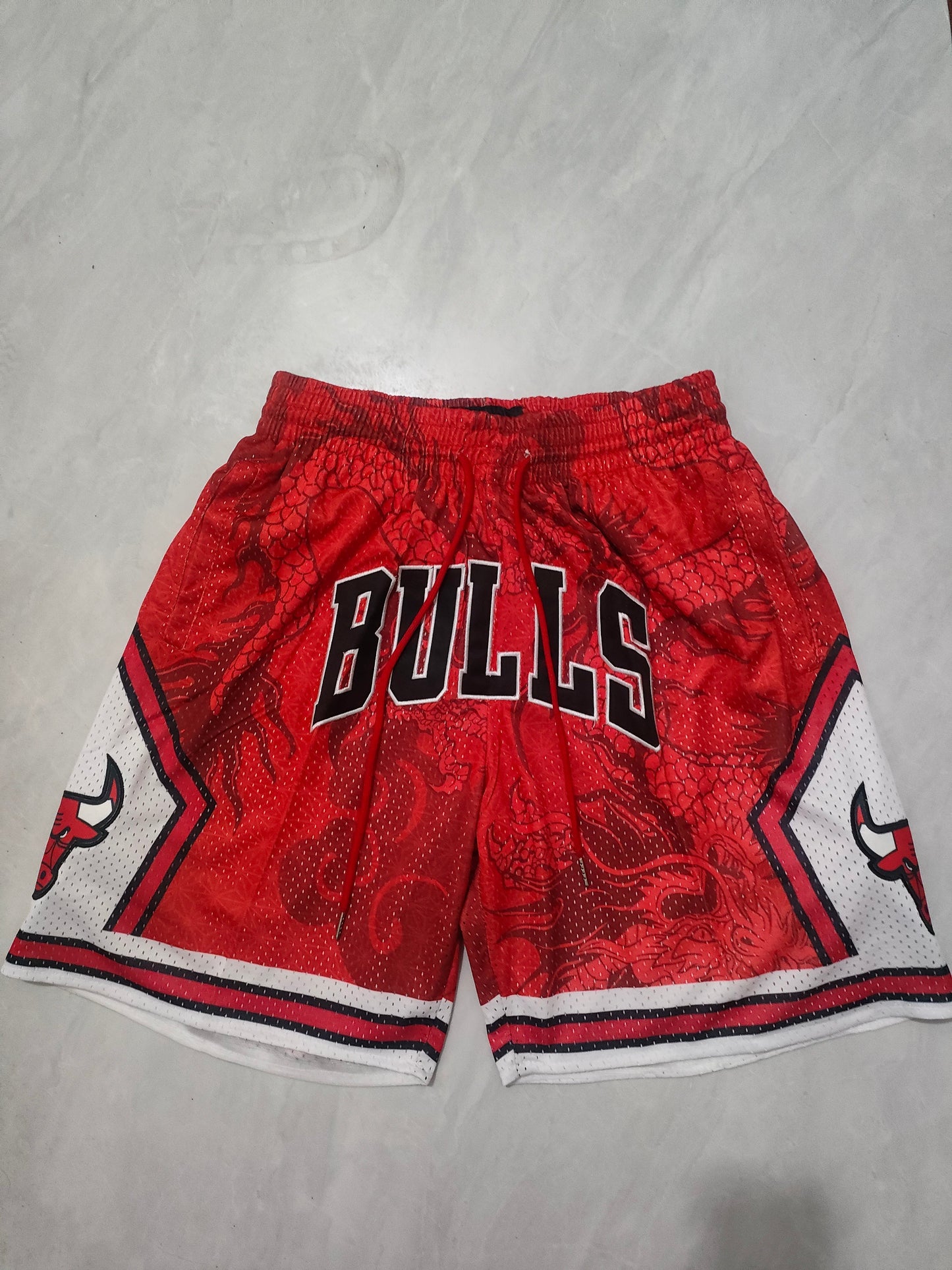 JUST DON Chicago Bulls Dragon Year Limited Edition Pocket Shorts